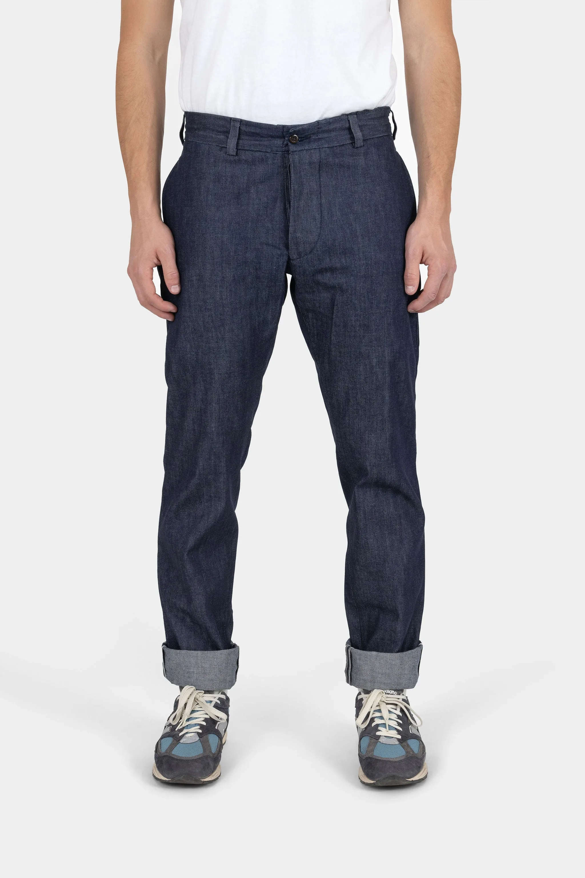 Selvedge Chino White Oak Denim Button Fly sold by Jack Donnelly