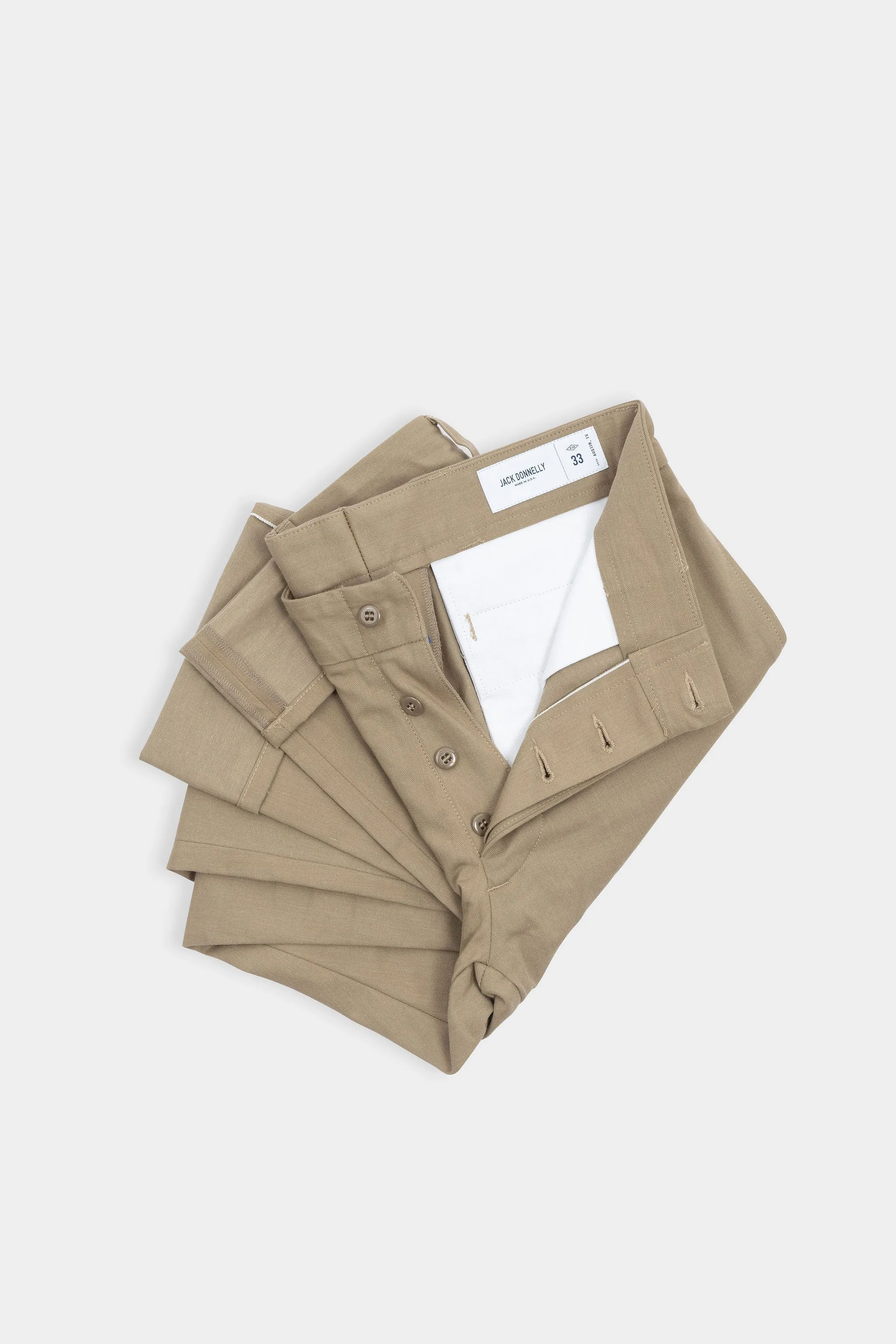 Selvedge Chino Japanese Twill Button Fly sold by Jack Donnelly product image thumbnail 5