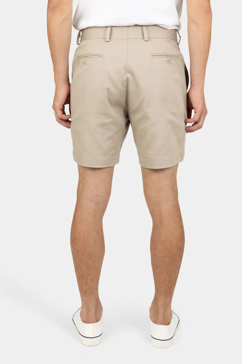 Twill Chino Shorts Khaki sold by Jack Donnelly product image thumbnail 3
