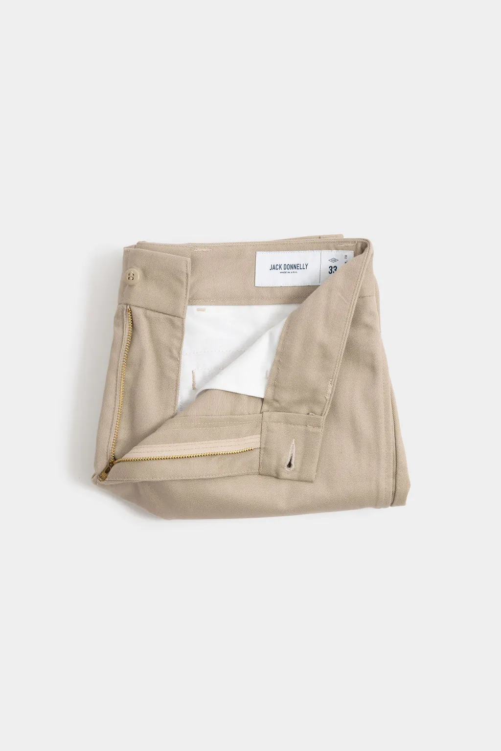 Twill Chino Shorts Khaki sold by Jack Donnelly product image thumbnail 4