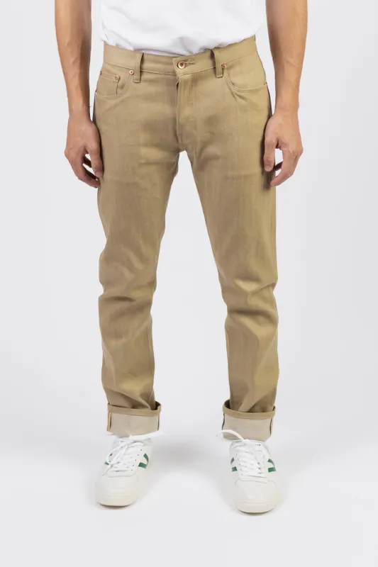 Kaihara Mills Selvage Denim Khaki sold by Jack Donnelly