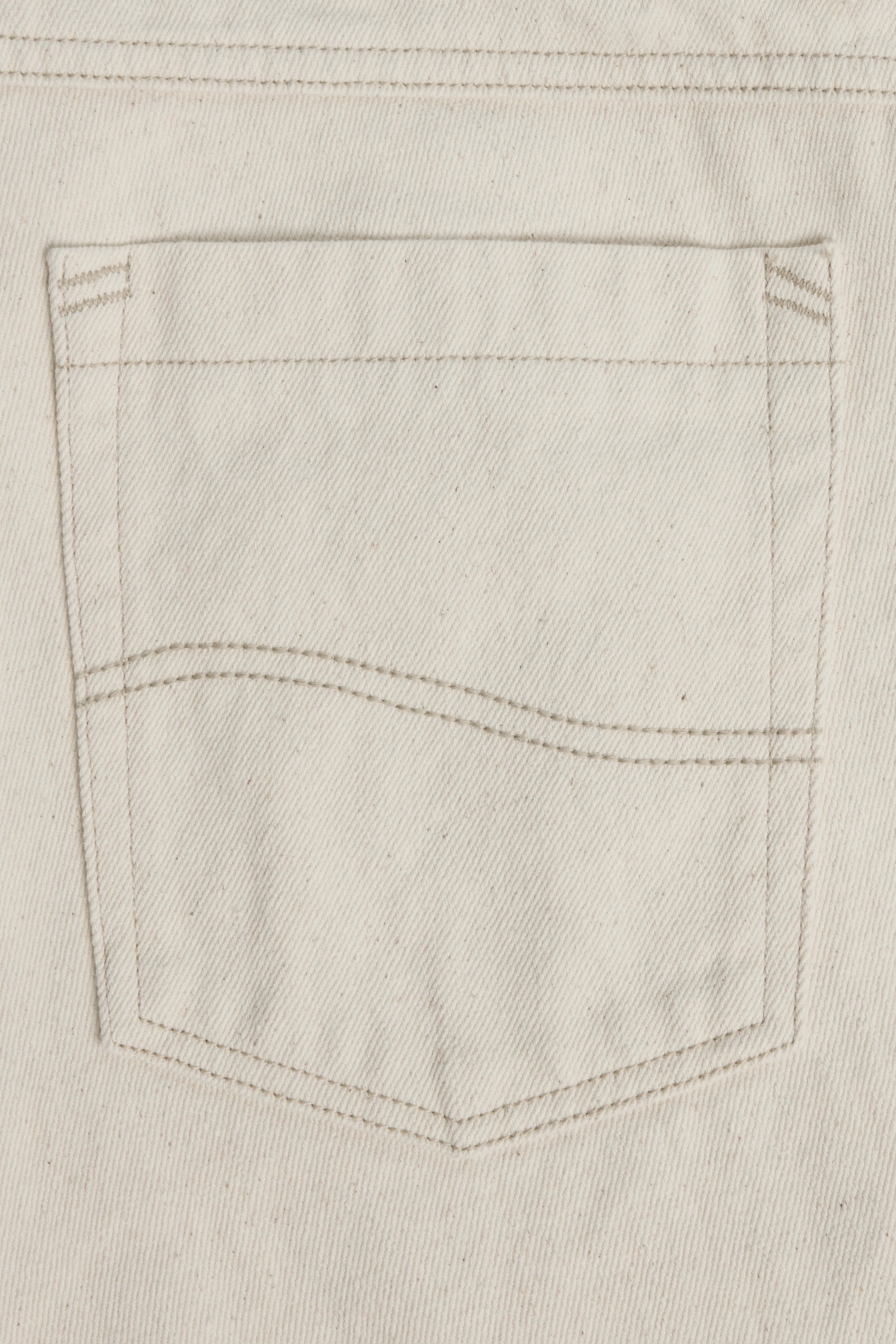 Jeans (Ecru Upcycled Cotton Twill) sold by Stoffa product image thumbnail 5