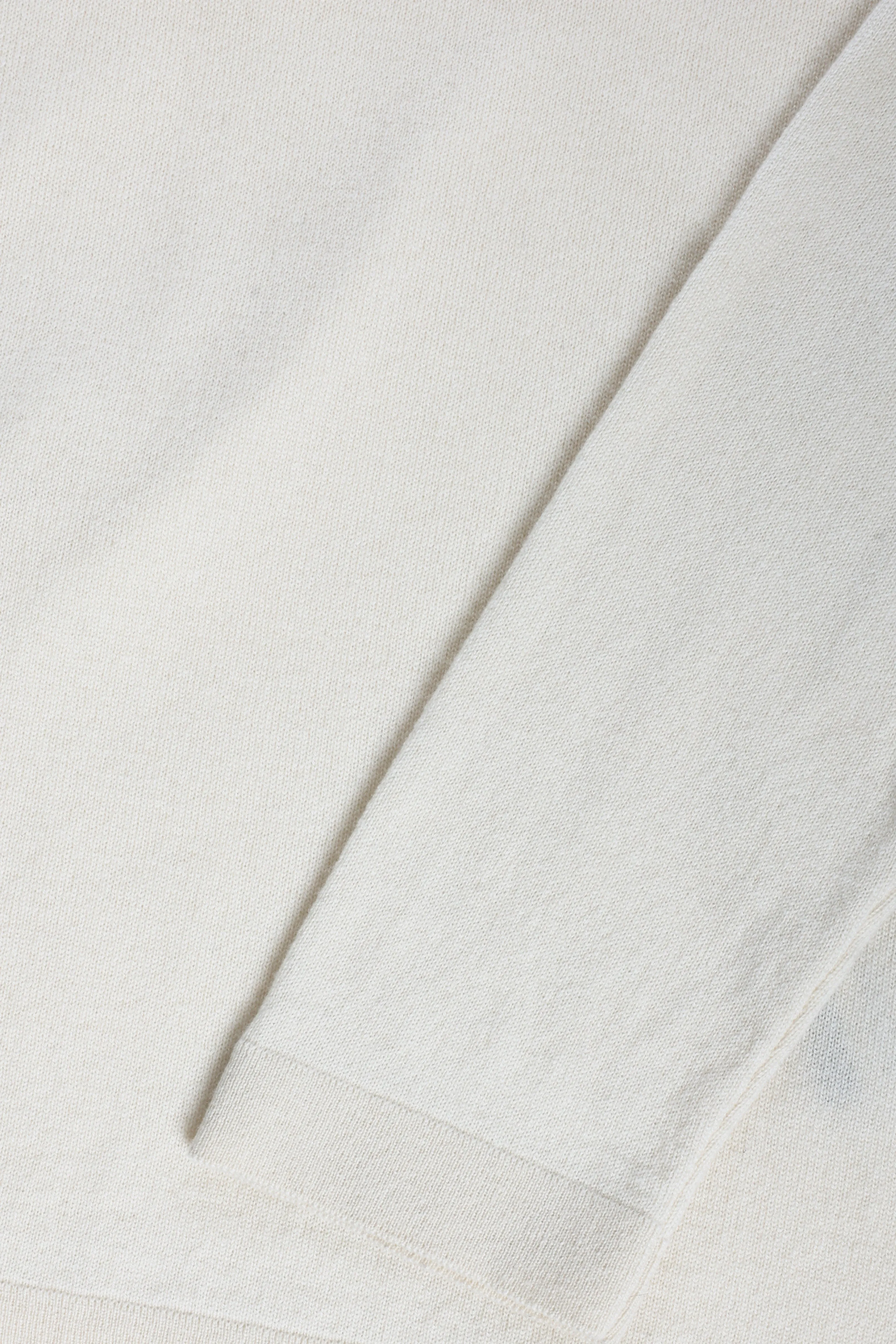 Long Sleeve Knit T-Shirt (Ivory Undyed Cashmere) sold by Stoffa product image thumbnail 5