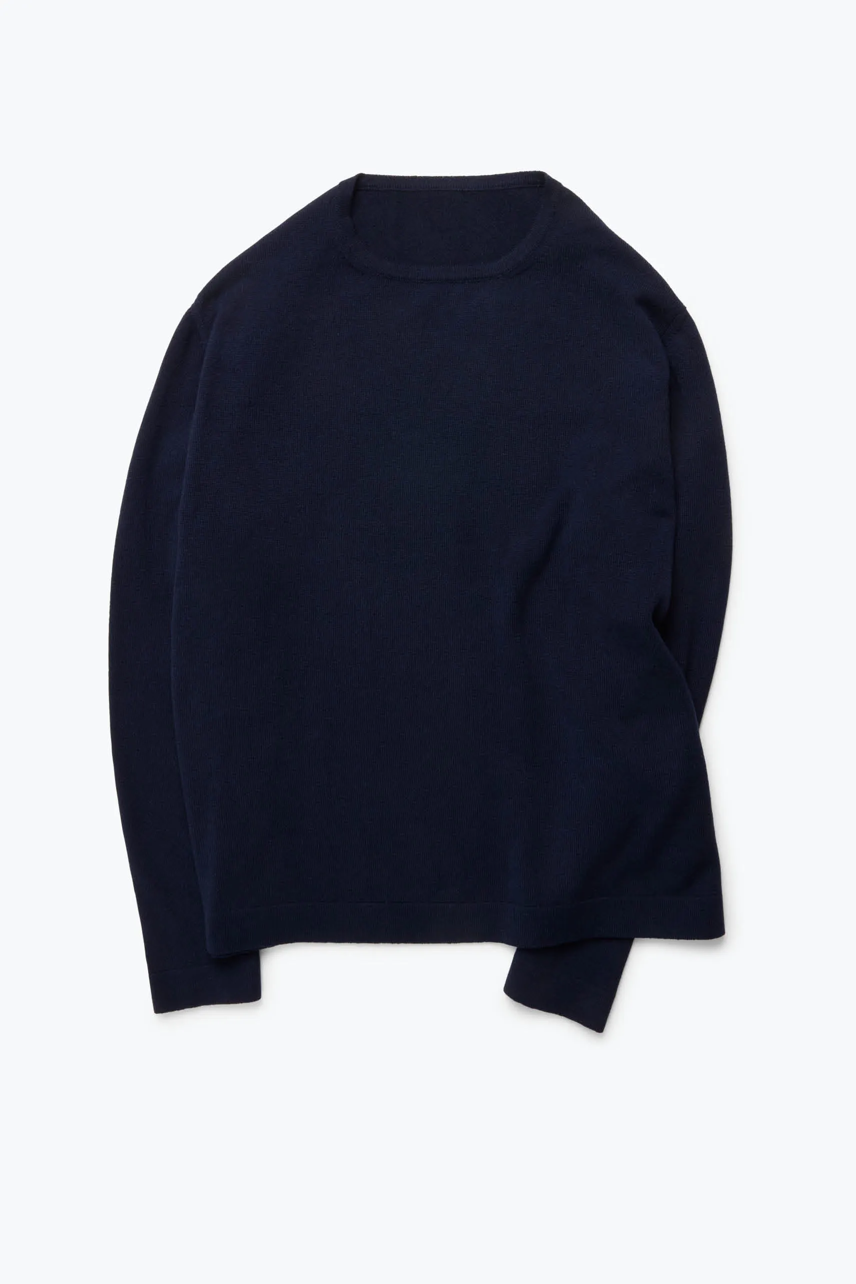 Long Sleeve Knit T-Shirt (Navy Cashmere) sold by Stoffa product image thumbnail 2