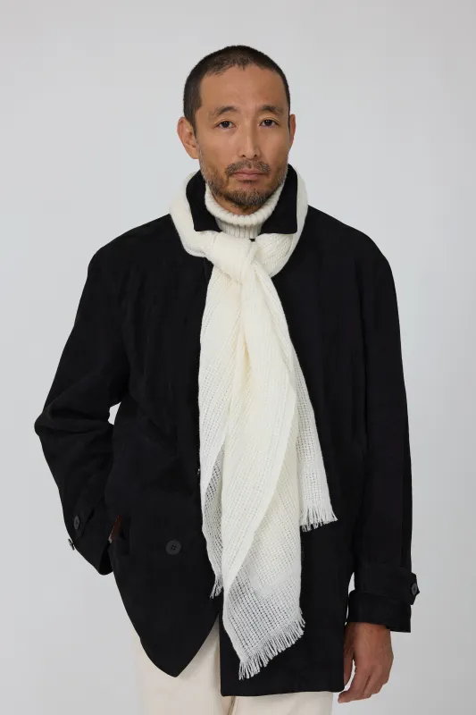 Scarf (Ivory Cashmere Linen) made by Stoffa