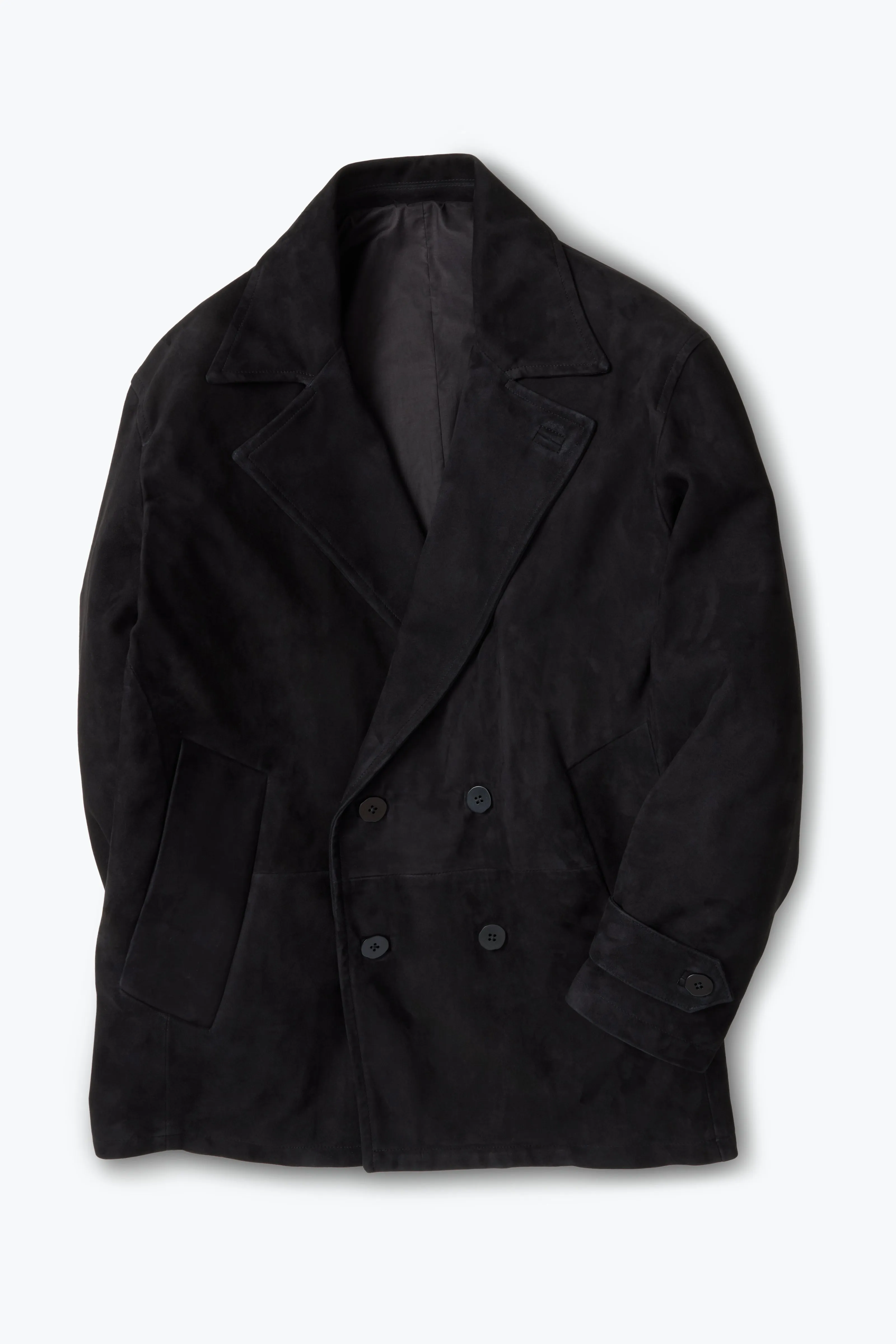 Pea Coat (Black Lamb Suede) sold by Stoffa product image thumbnail 2