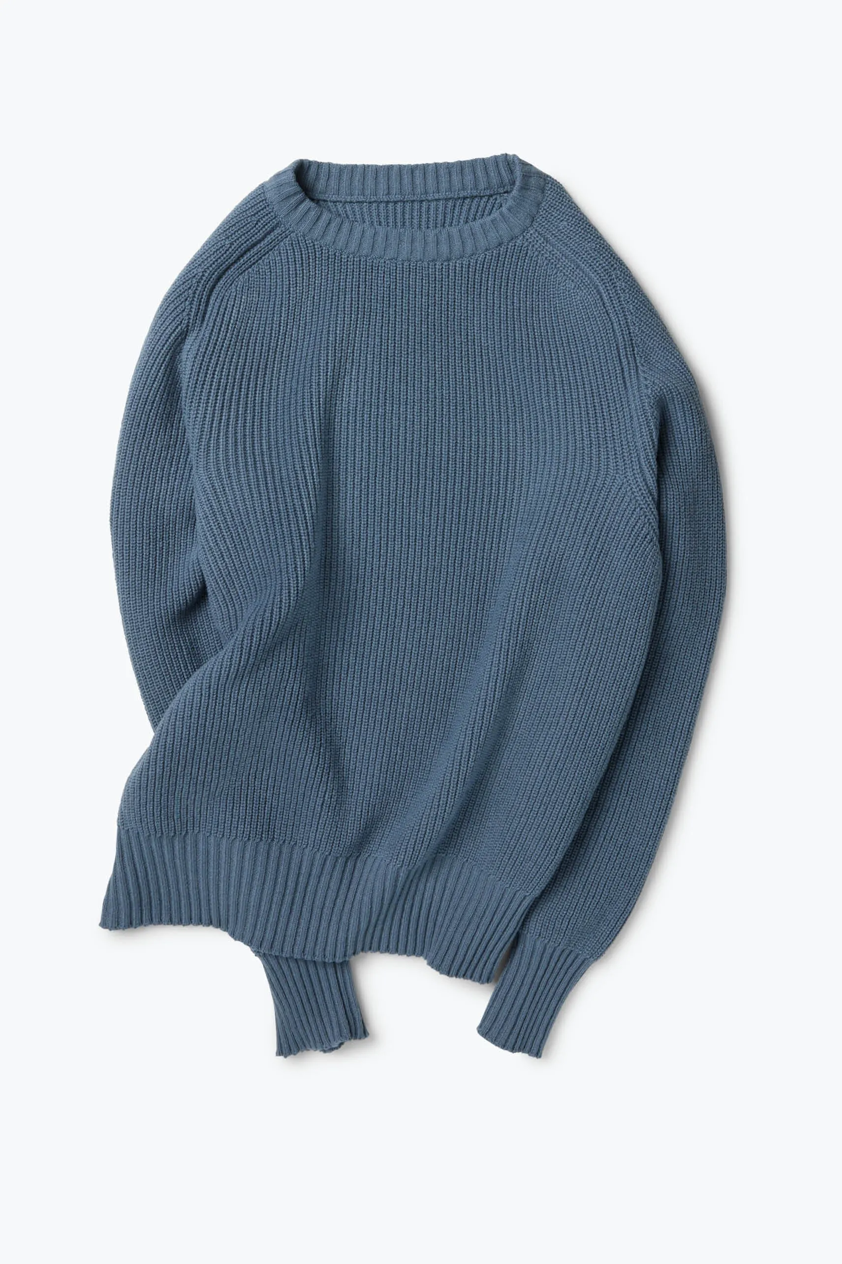 Crew Neck (Washed Indigo Cashmere) sold by Stoffa product image thumbnail 2