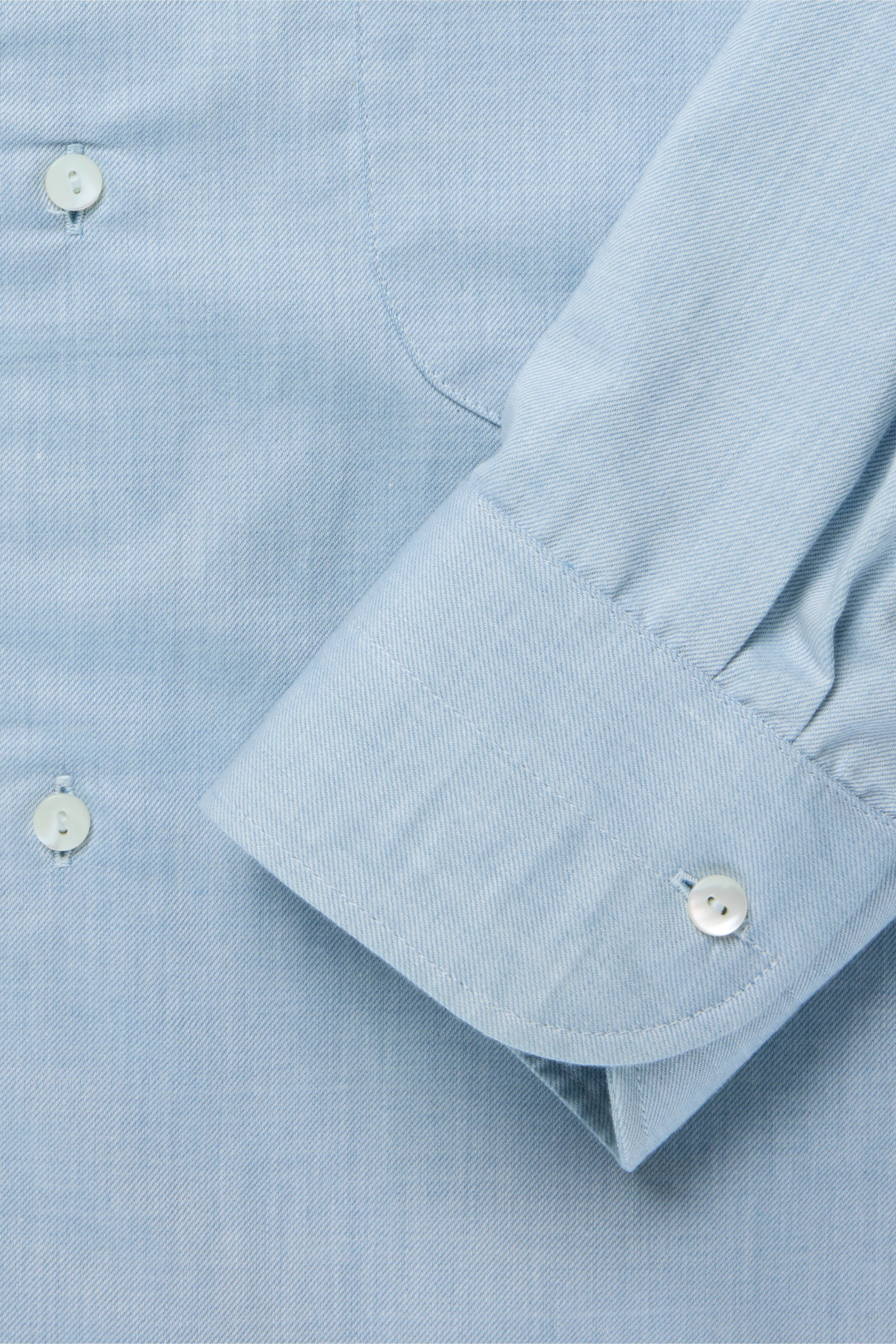 Button Down Collar Shirt (Ice Naturally Dyed Brushed Cotton) sold by Stoffa product image thumbnail 5