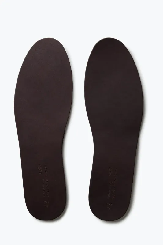 Insole (Chocolate Leather) made by Stoffa