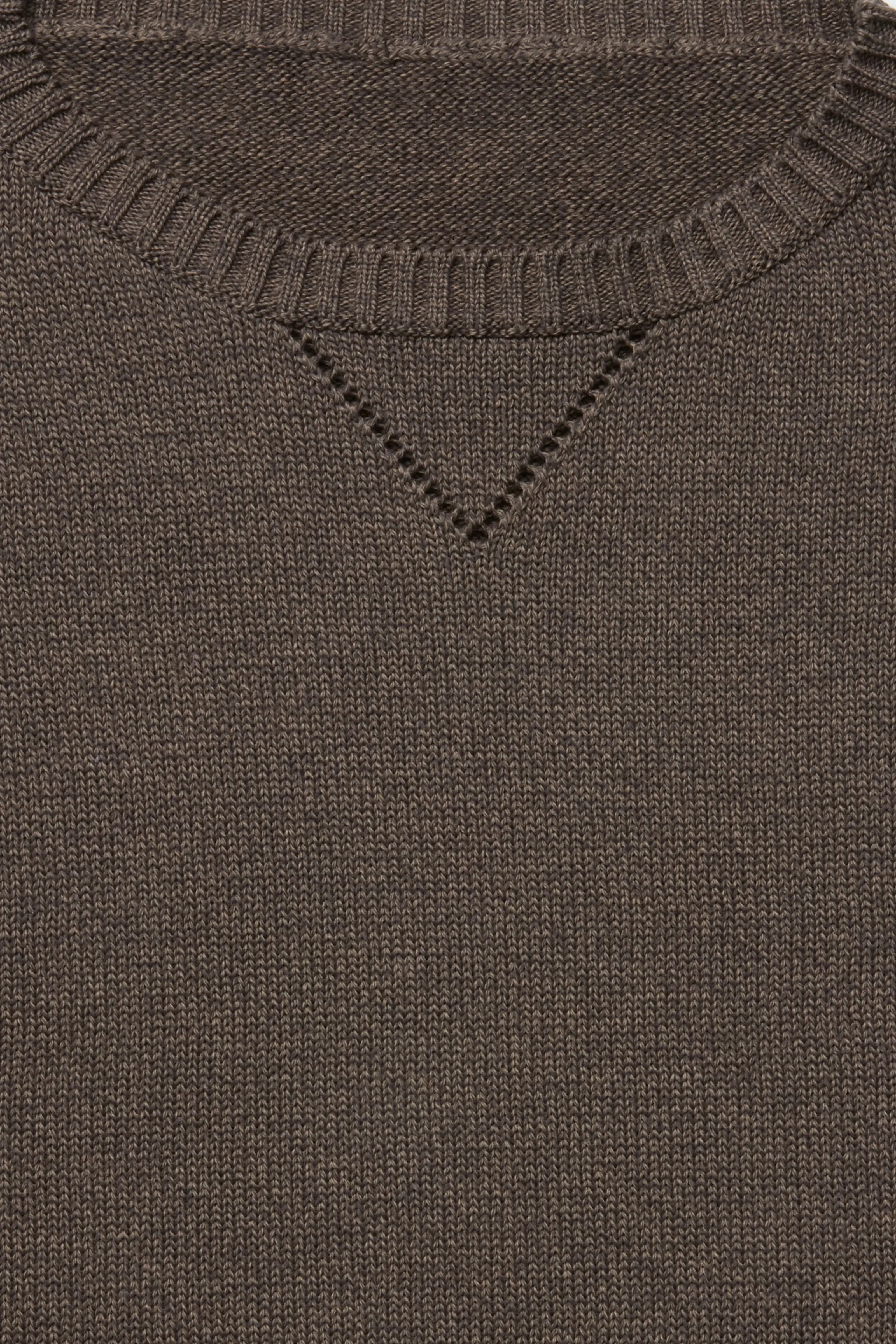 Crewneck Sweater (Brown Cotton Mouliné) sold by Stoffa product image thumbnail 5