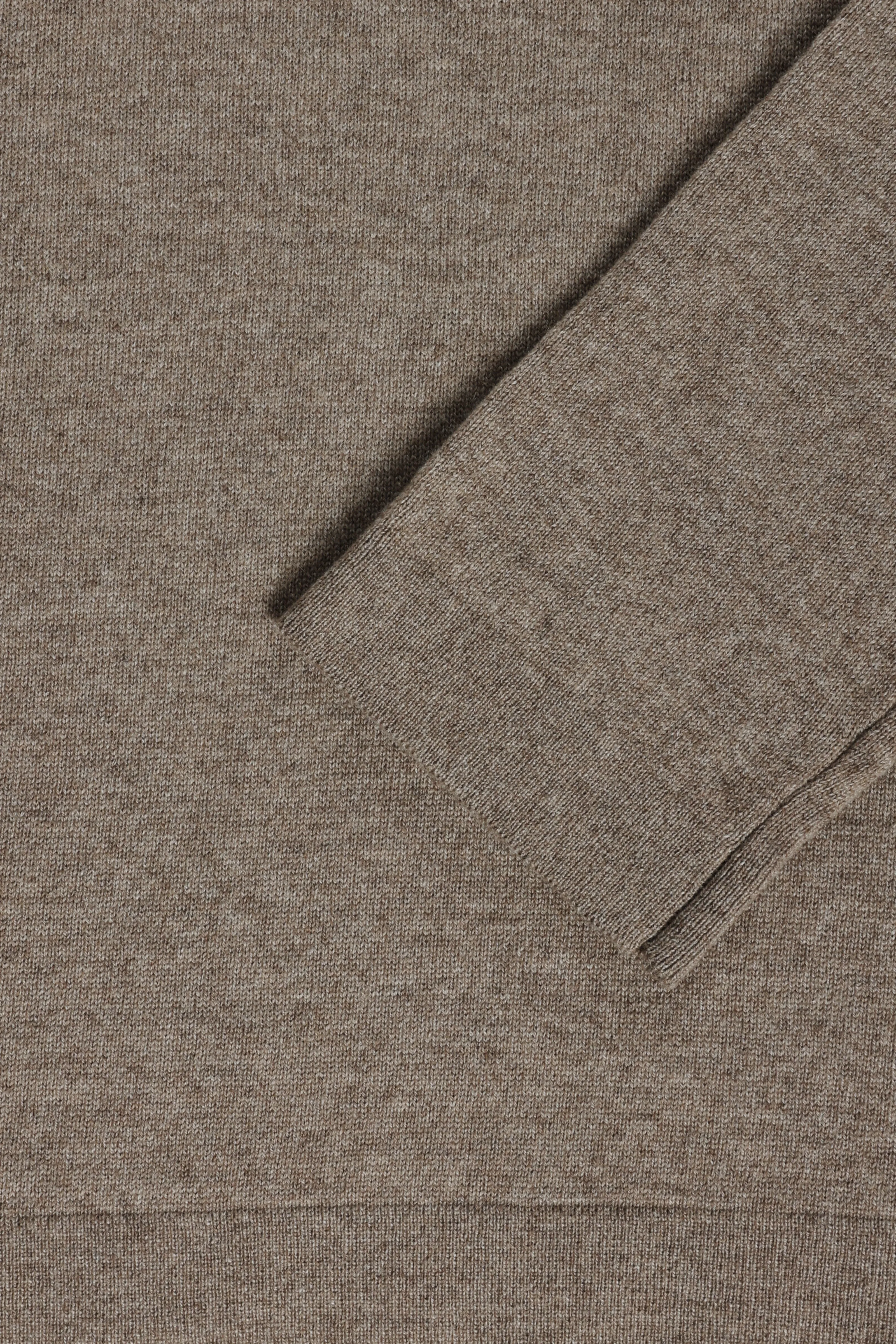 Long Sleeve Knit T-Shirt (Taupe Undyed Cashmere) sold by Stoffa product image thumbnail 5