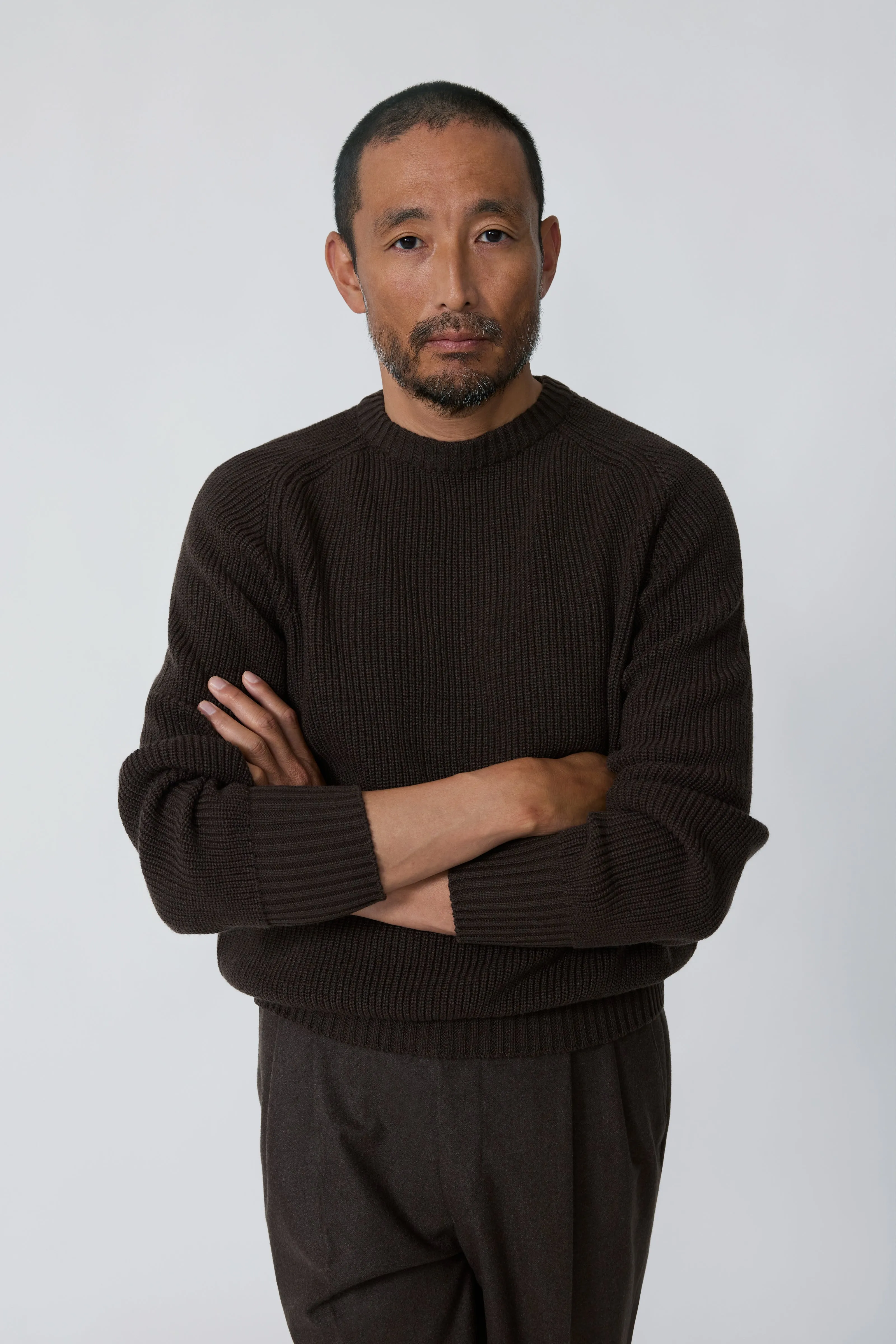 Crew Neck (Chocolate Cashmere) sold by Stoffa product image thumbnail 4