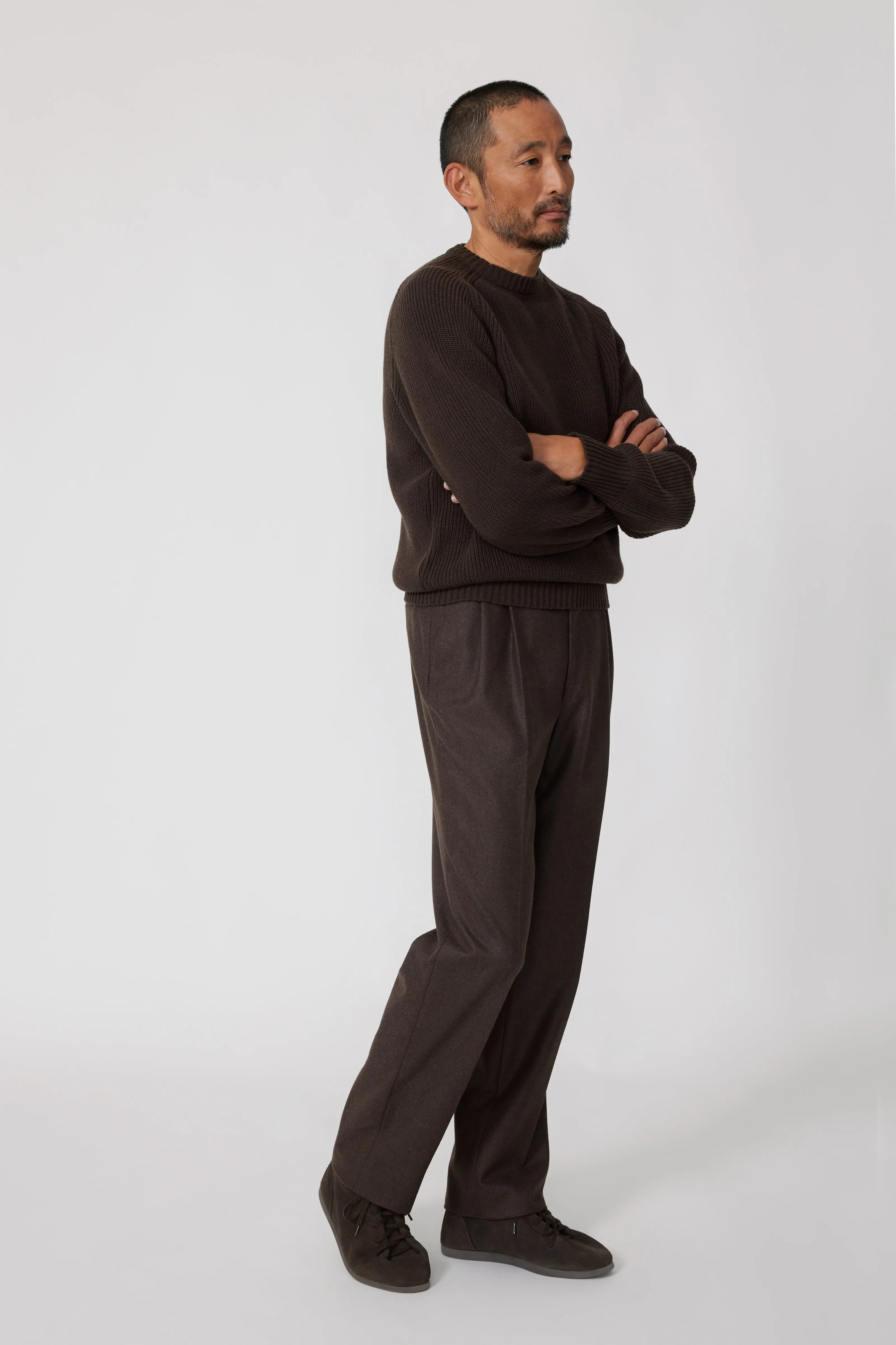 Crew Neck (Chocolate Cashmere) sold by Stoffa product image thumbnail 3