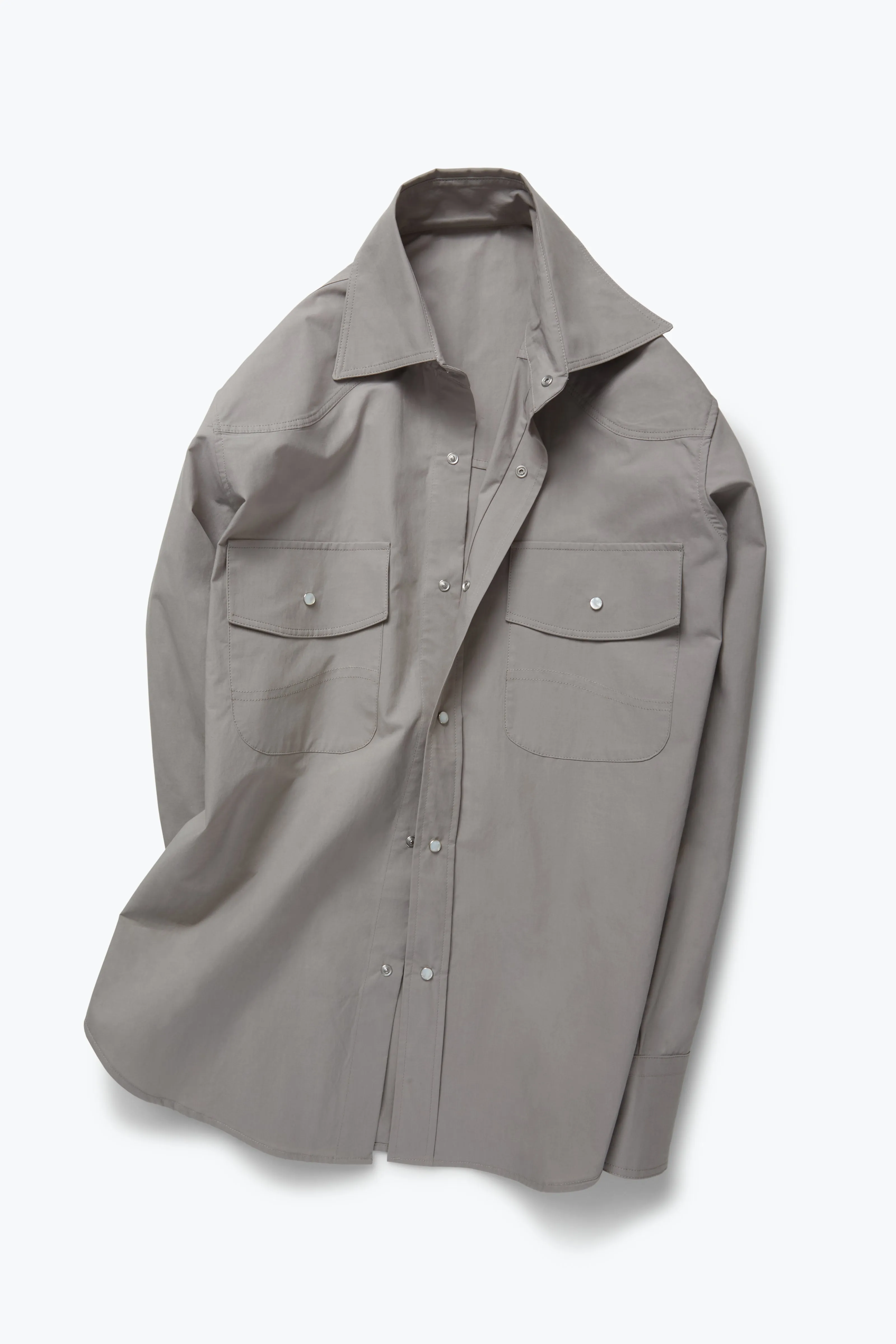 Wave Shirt (Lichen Cotton Poplin) sold by Stoffa product image thumbnail 2