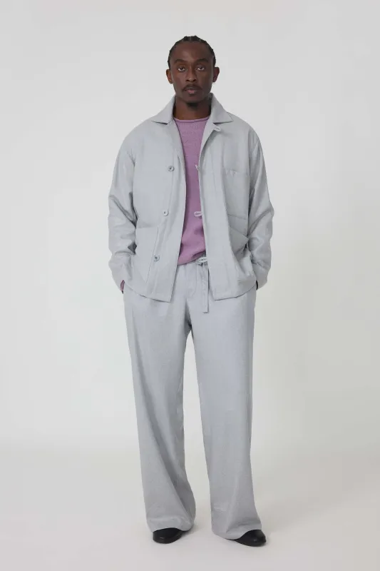 Work Jacket (Pearl Moss Flannel) made by Stoffa