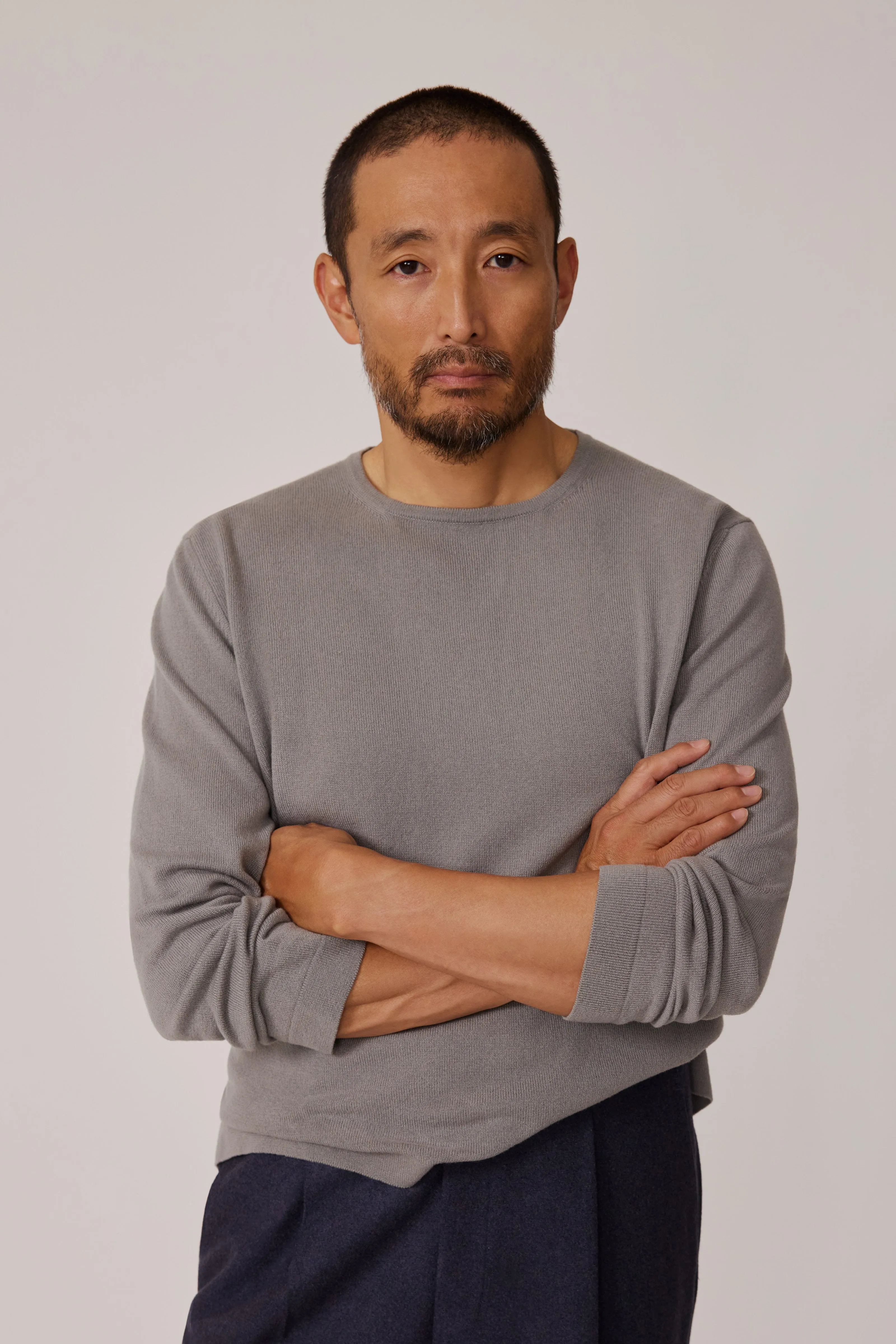 Long Sleeve Knit T-Shirt (Sage Cashmere) sold by Stoffa product image thumbnail 4