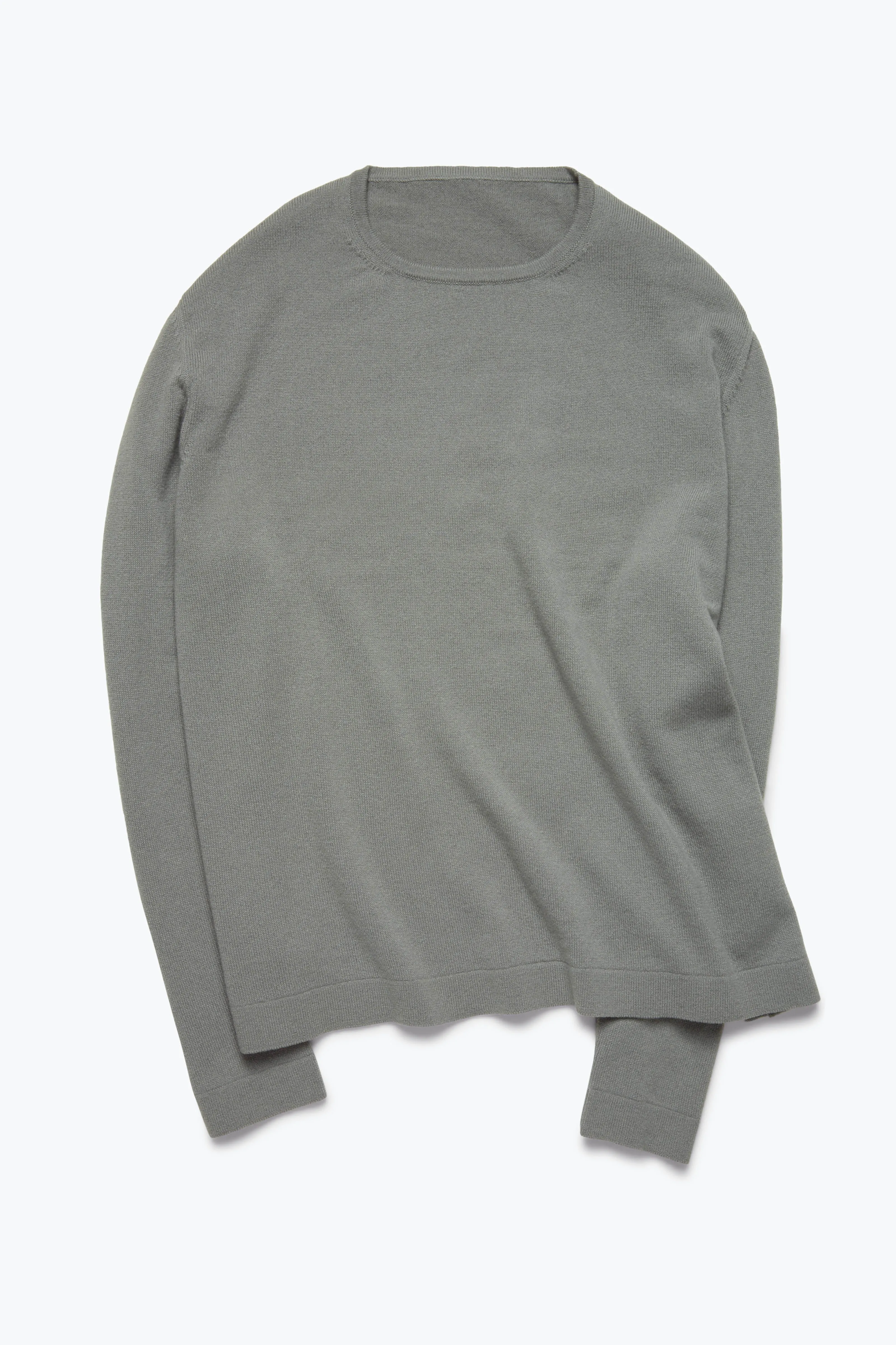 Long Sleeve Knit T-Shirt (Sage Cashmere) sold by Stoffa product image thumbnail 2