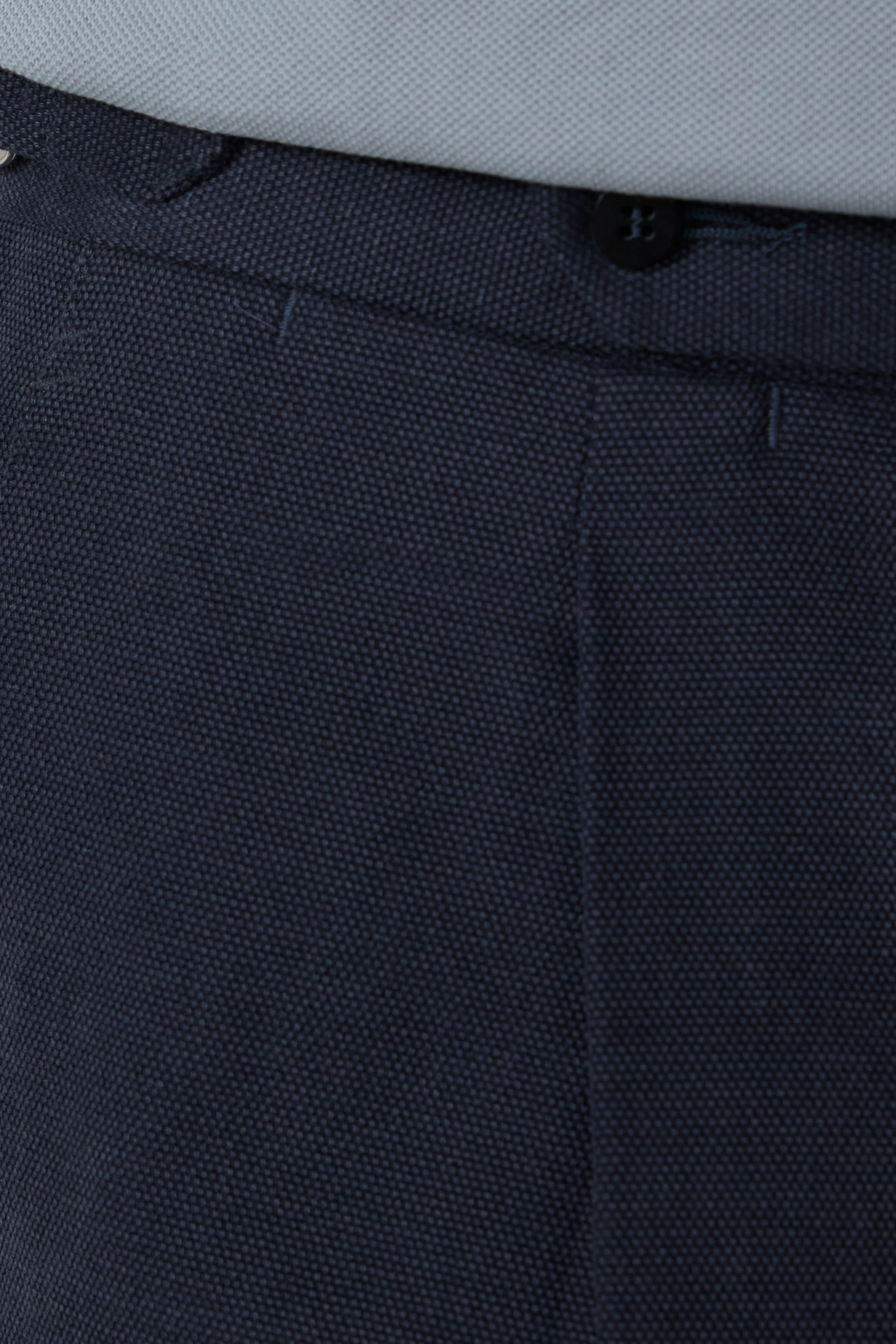 Single Pleat Trouser (Indigo Basketweave Cotton) sold by Stoffa product image thumbnail 4