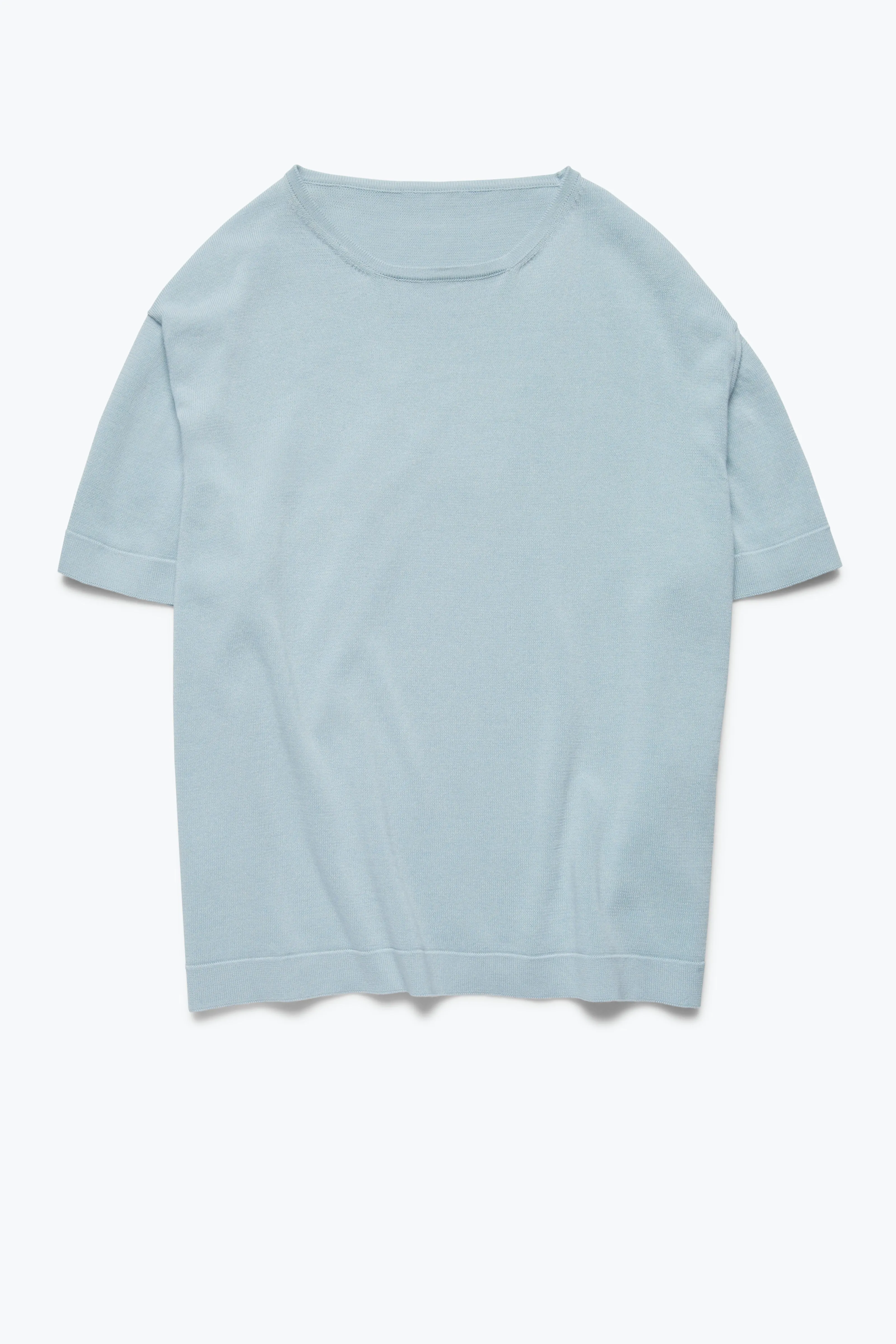 Short Sleeve Knit T-Shirt (Ice Cotton Mouliné) sold by Stoffa product image thumbnail 2