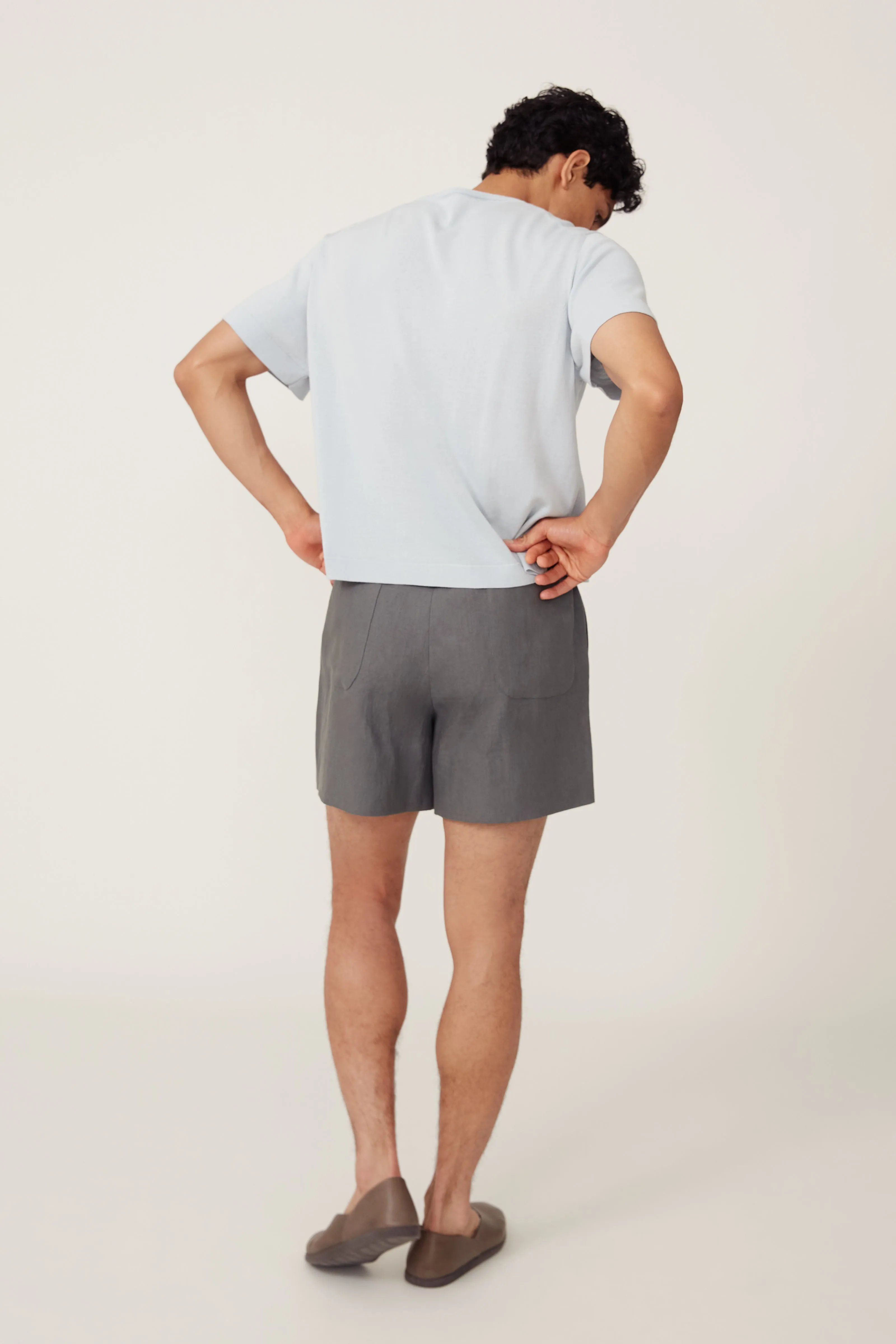 Short Sleeve Knit T-Shirt (Ice Cotton Mouliné) sold by Stoffa product image thumbnail 3