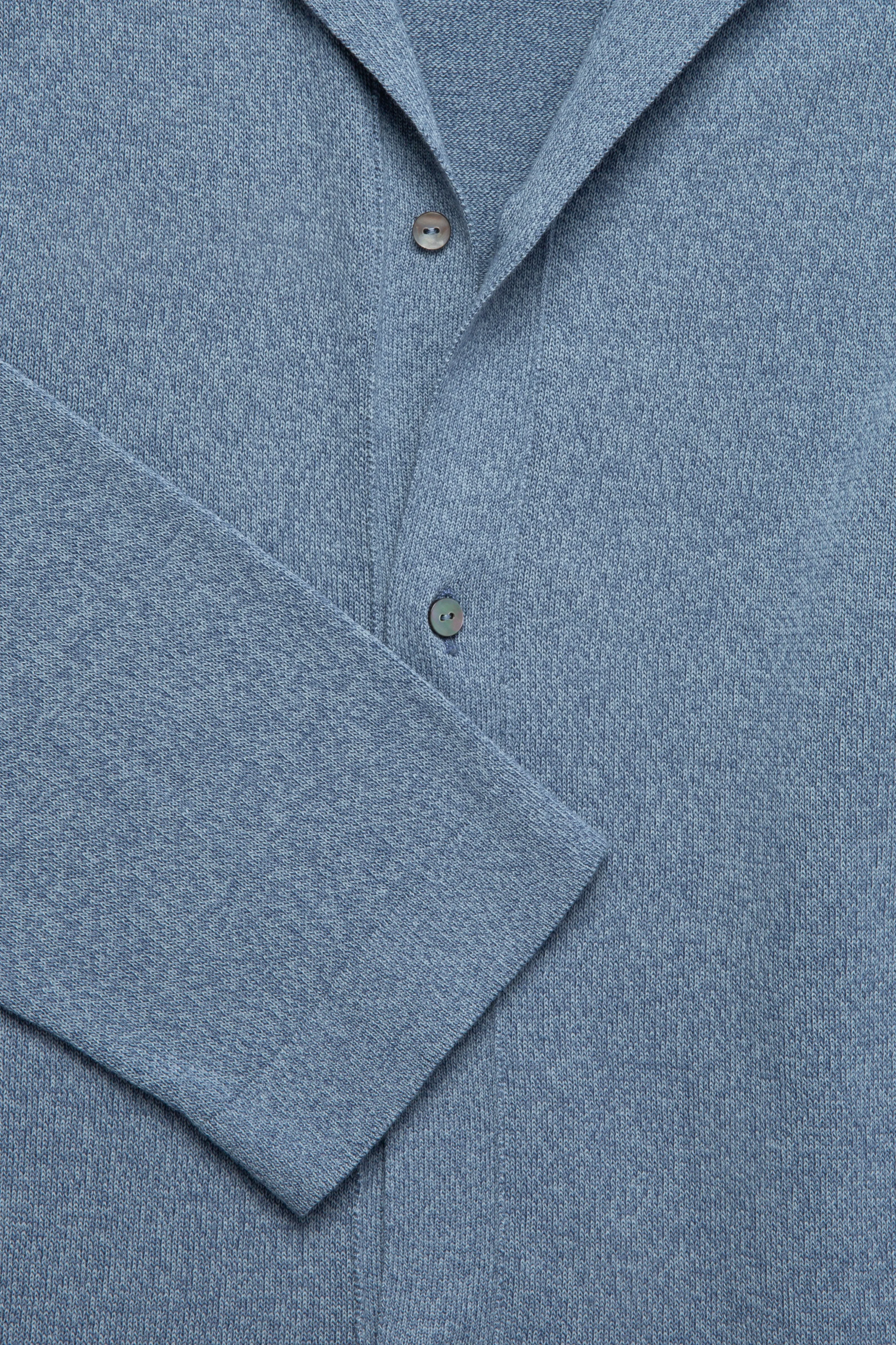 Shirt (Washed Indigo Cotton Mouliné) sold by Stoffa product image thumbnail 5