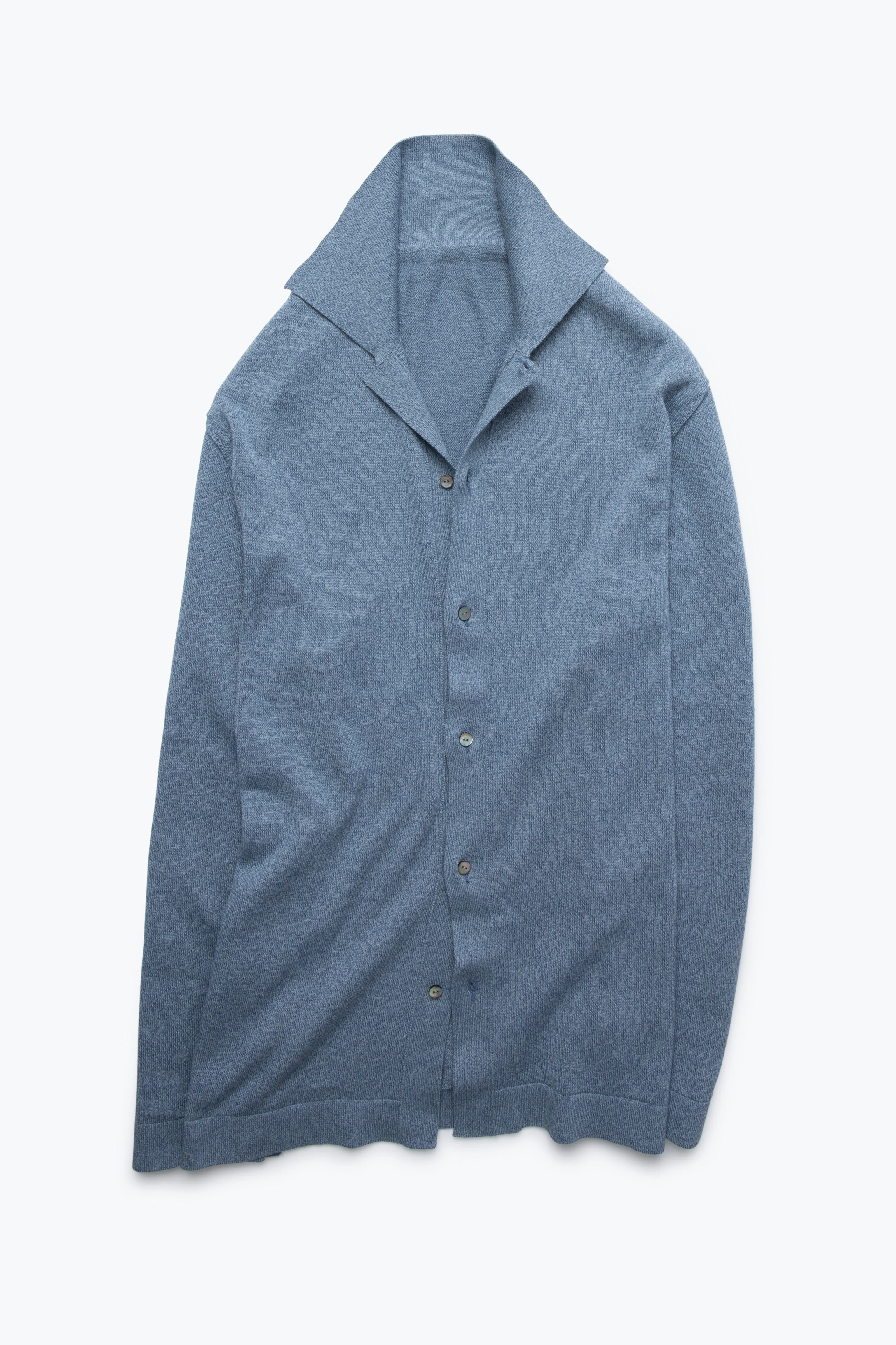 Shirt (Washed Indigo Cotton Mouliné) sold by Stoffa product image thumbnail 2