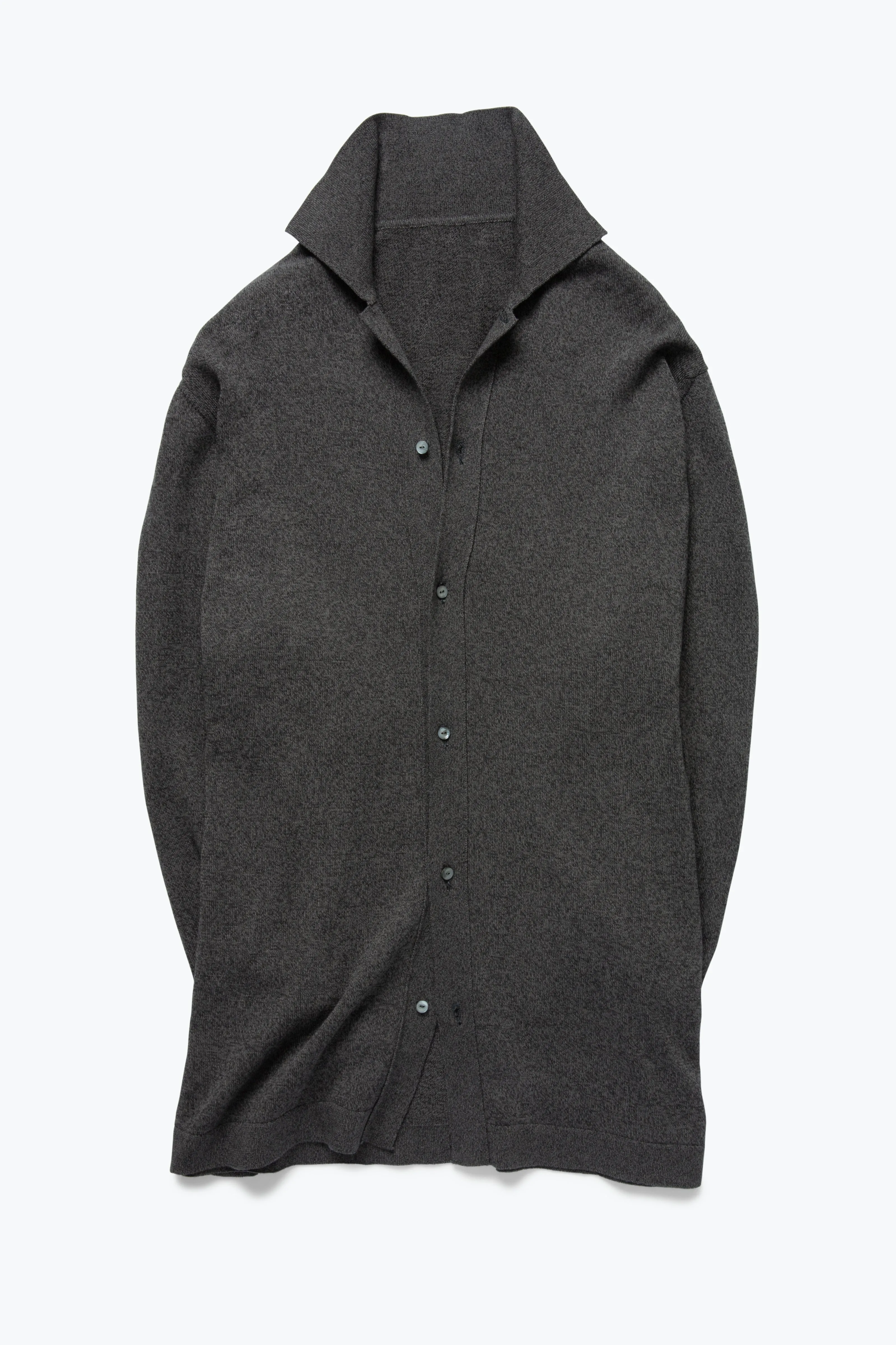 Shirt (Anthracite Cotton Mouliné) sold by Stoffa product image thumbnail 2