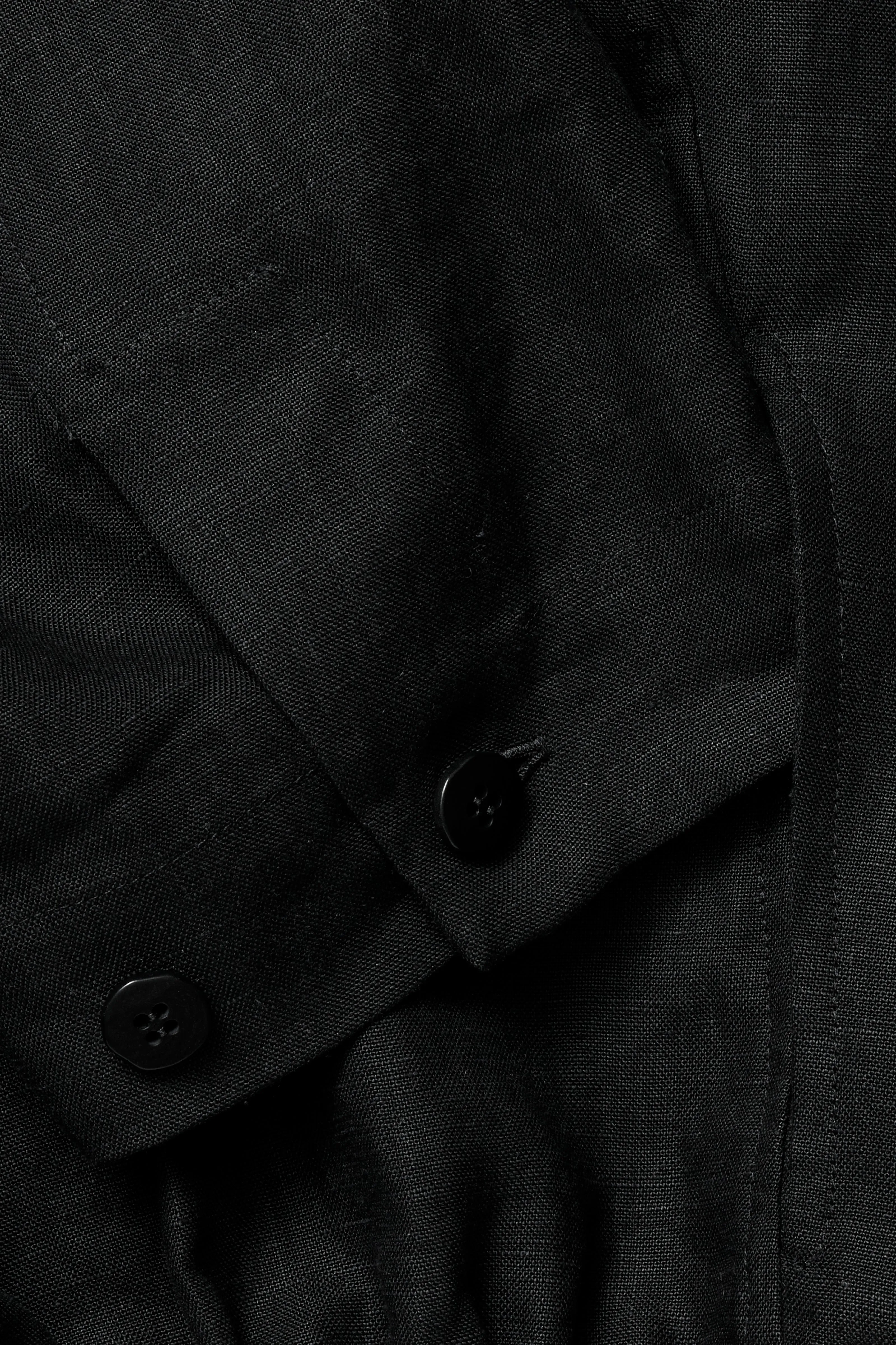 Lounge Blouson (Black Washed Linen) sold by Stoffa product image thumbnail 5