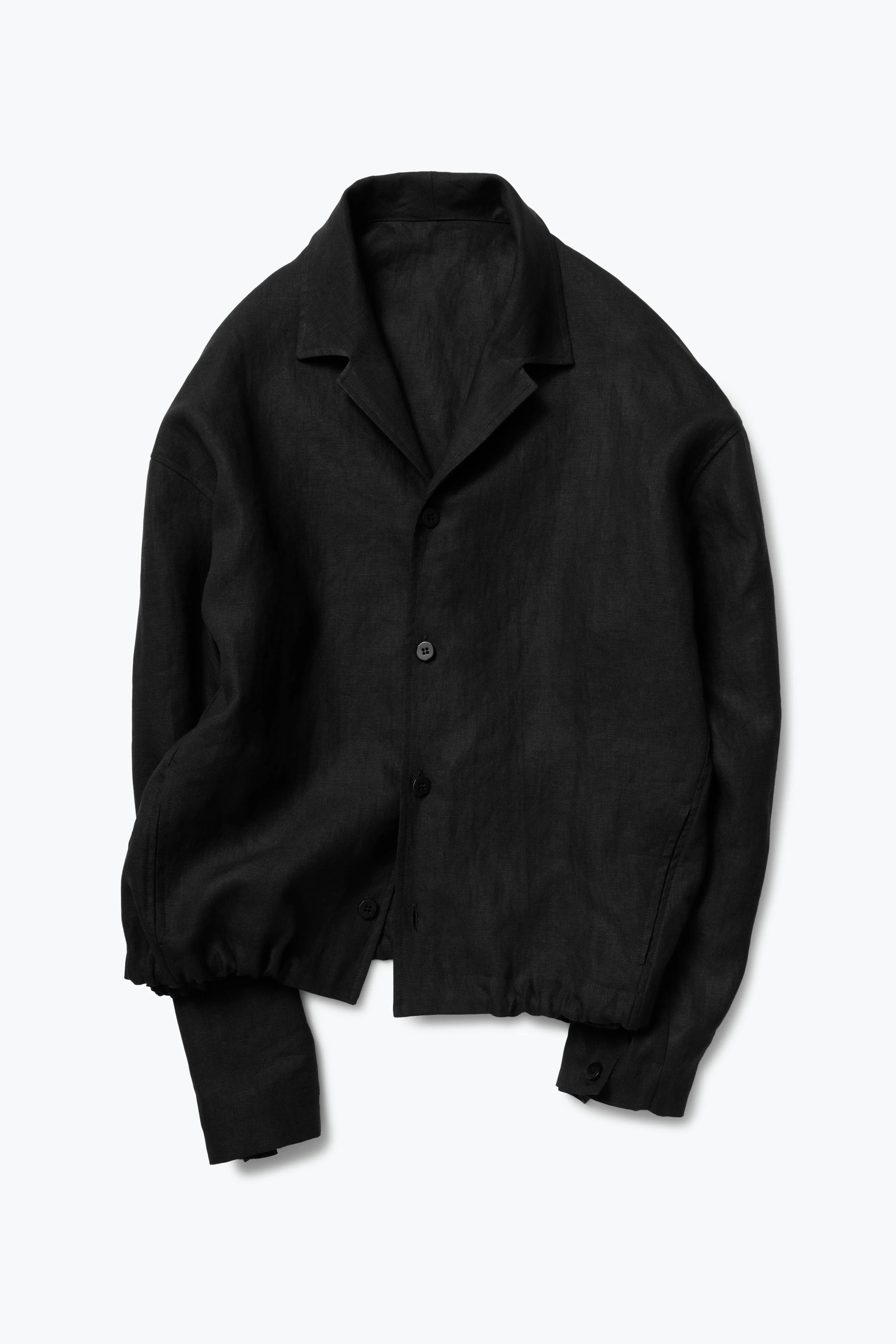 Lounge Blouson (Black Washed Linen) sold by Stoffa product image thumbnail 2