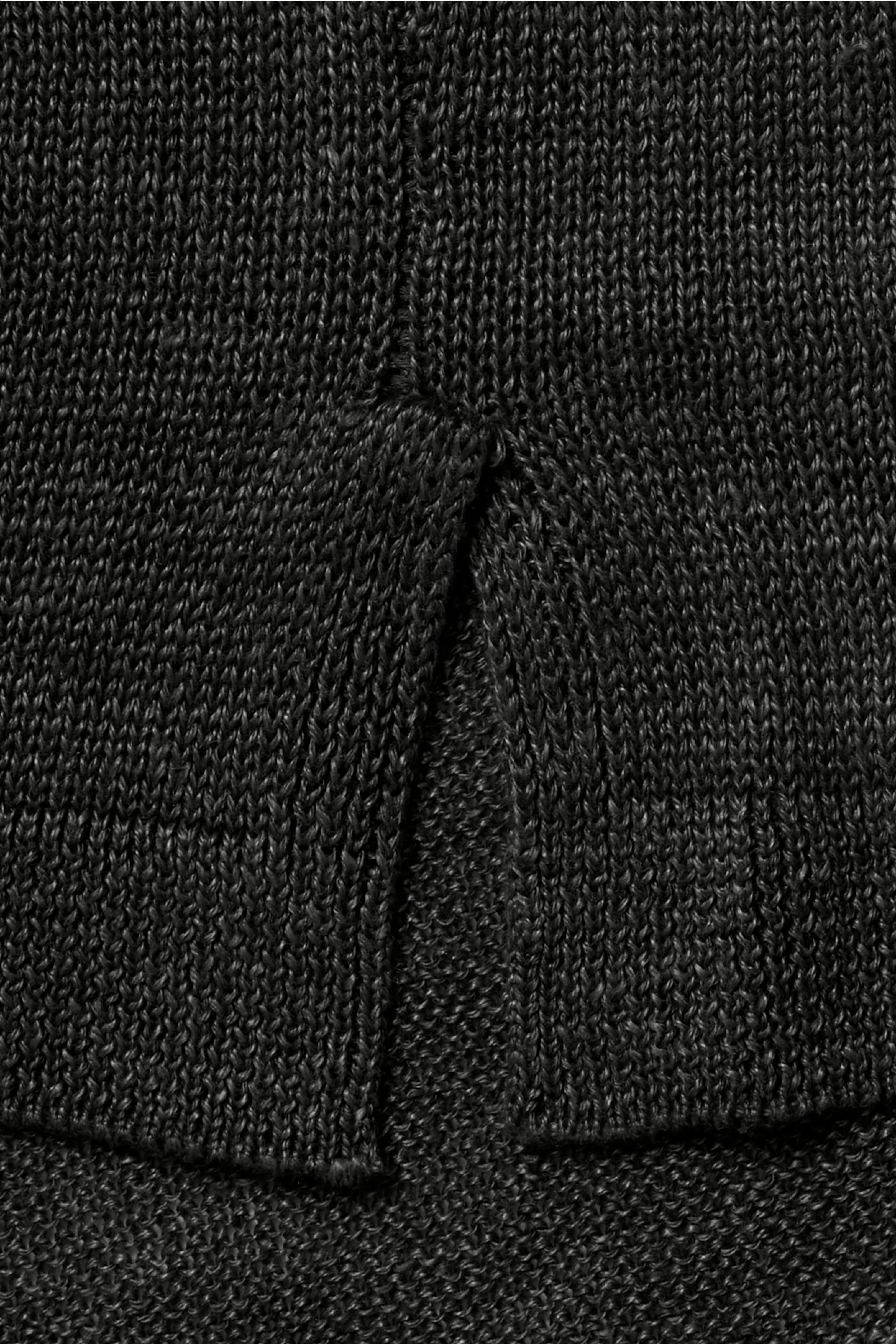 Short Sleeve Knit T-Shirt (Anthracite Linen) sold by Stoffa product image thumbnail 5