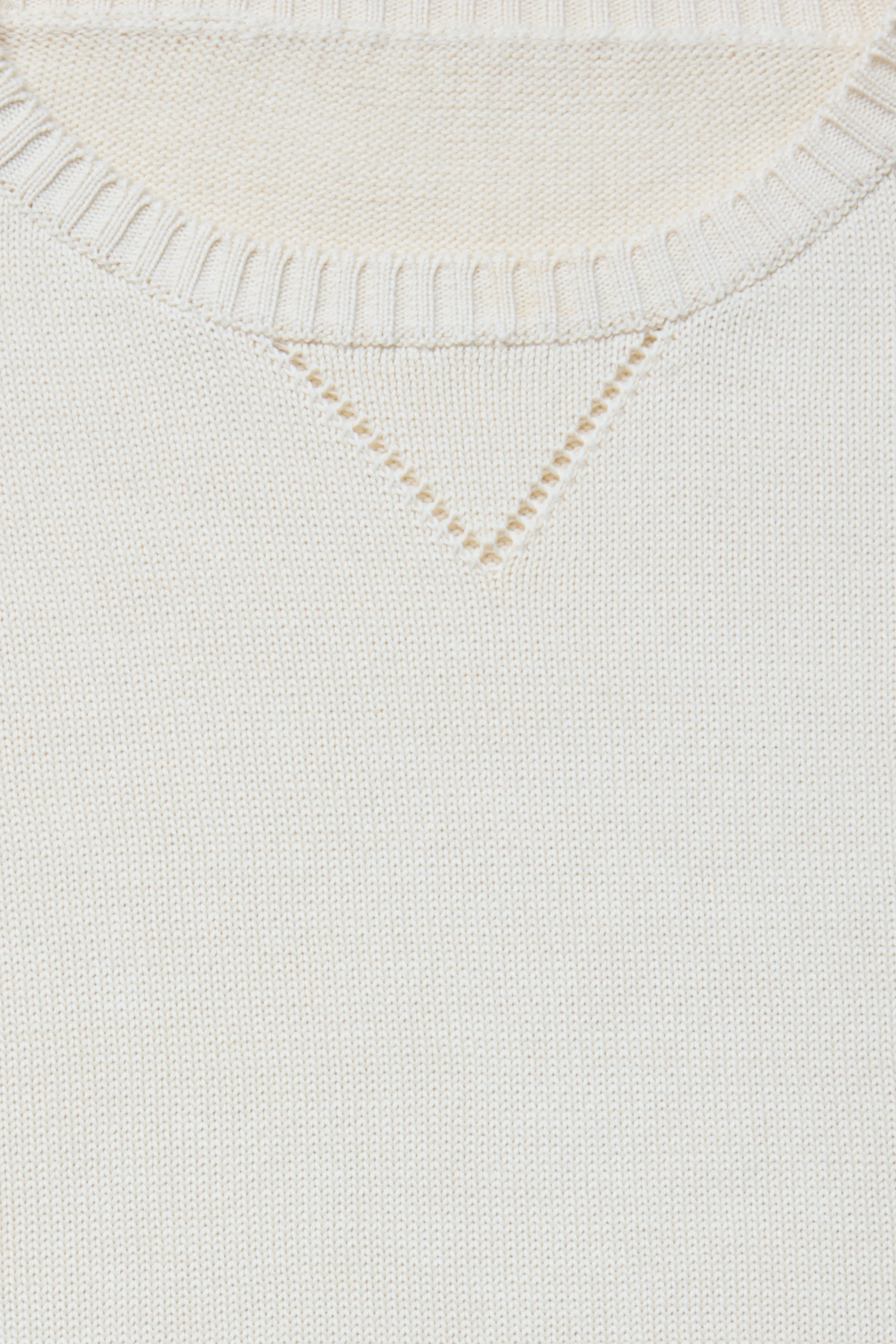 Crewneck Sweater (Ivory Cotton Mouliné) sold by Stoffa product image thumbnail 5