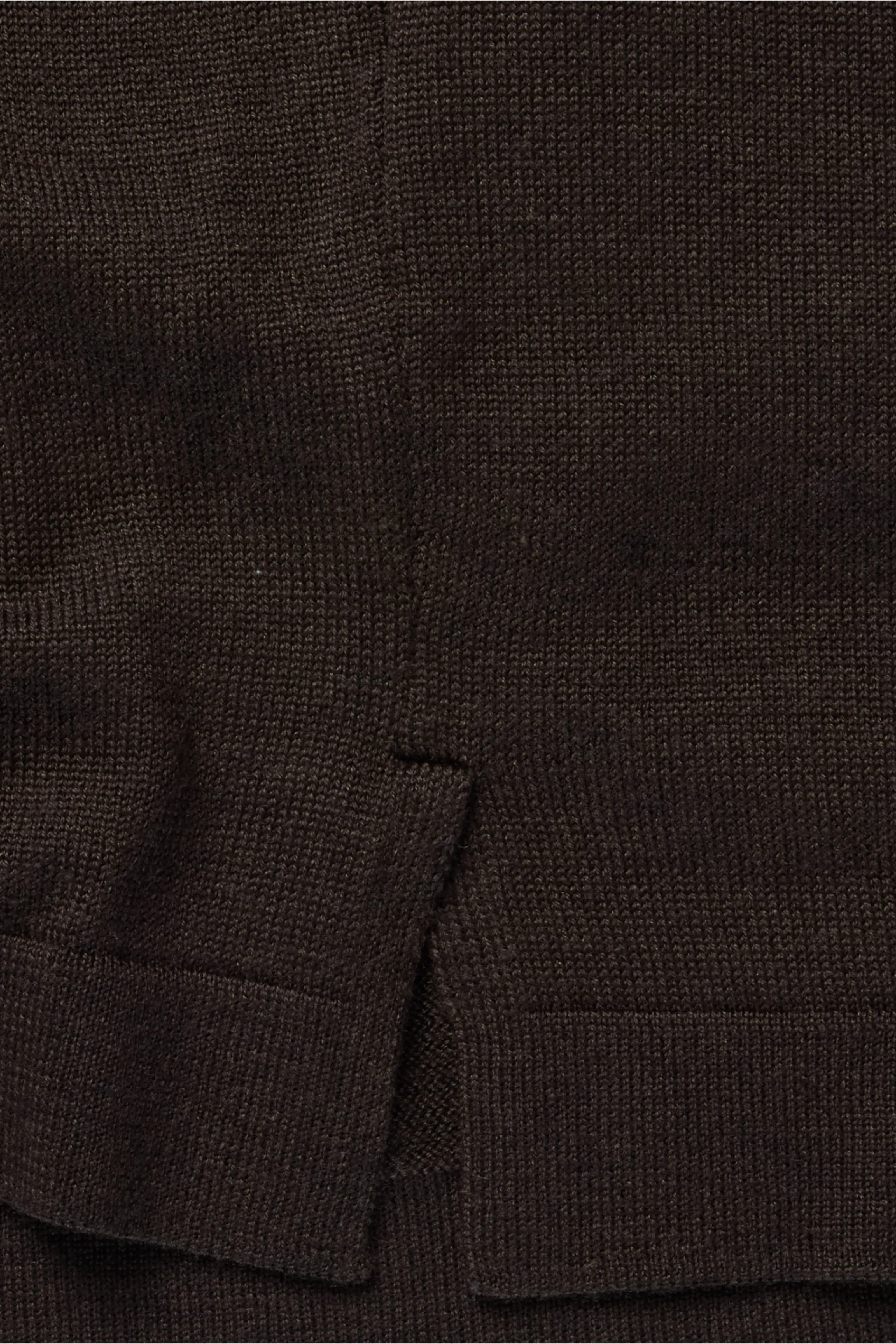 Short Sleeve Knit T-Shirt (Chocolate Wool Silk) sold by Stoffa product image thumbnail 5