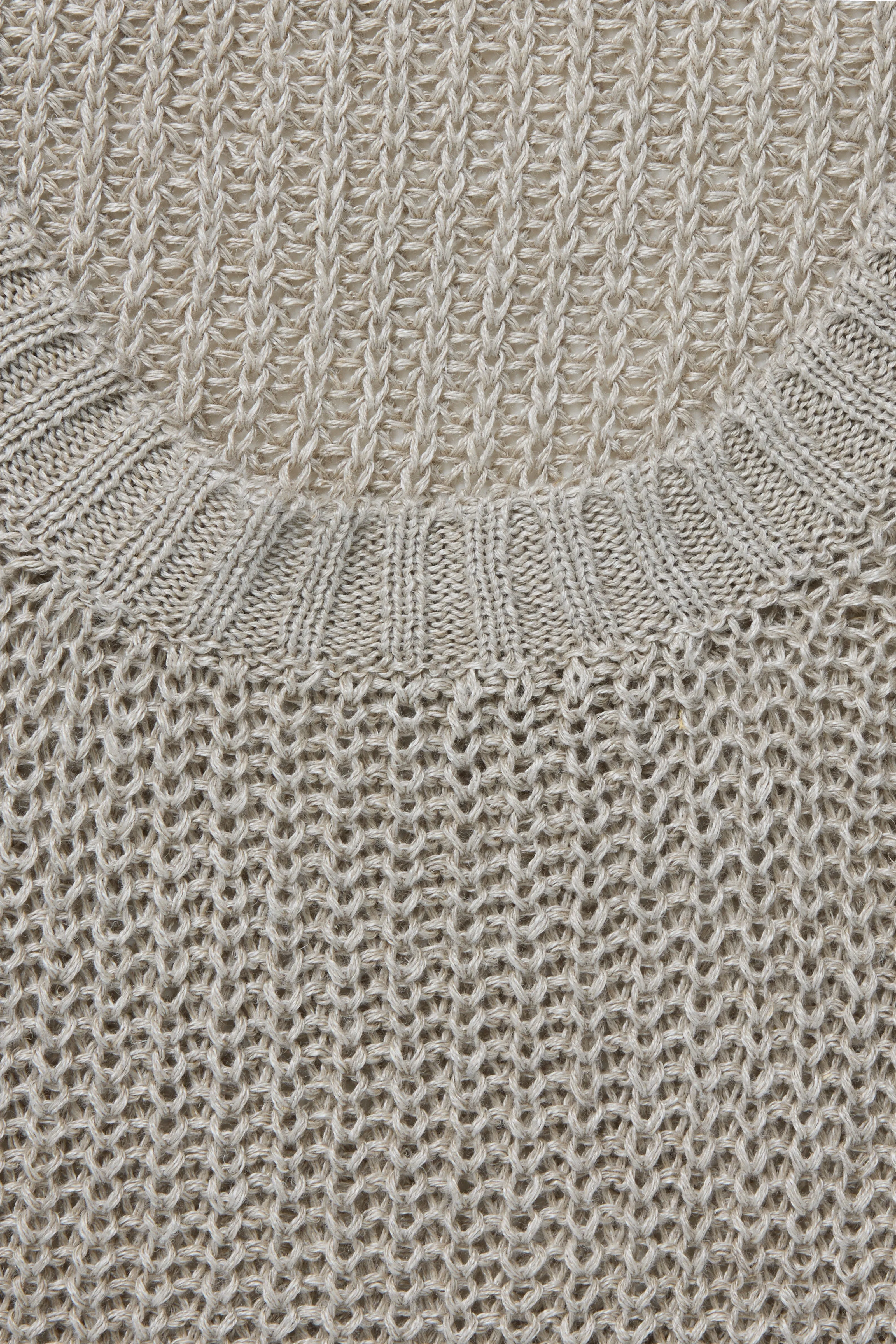 Long Sleeve U-Neck (Undyed Taupe Linen) sold by Stoffa product image thumbnail 5