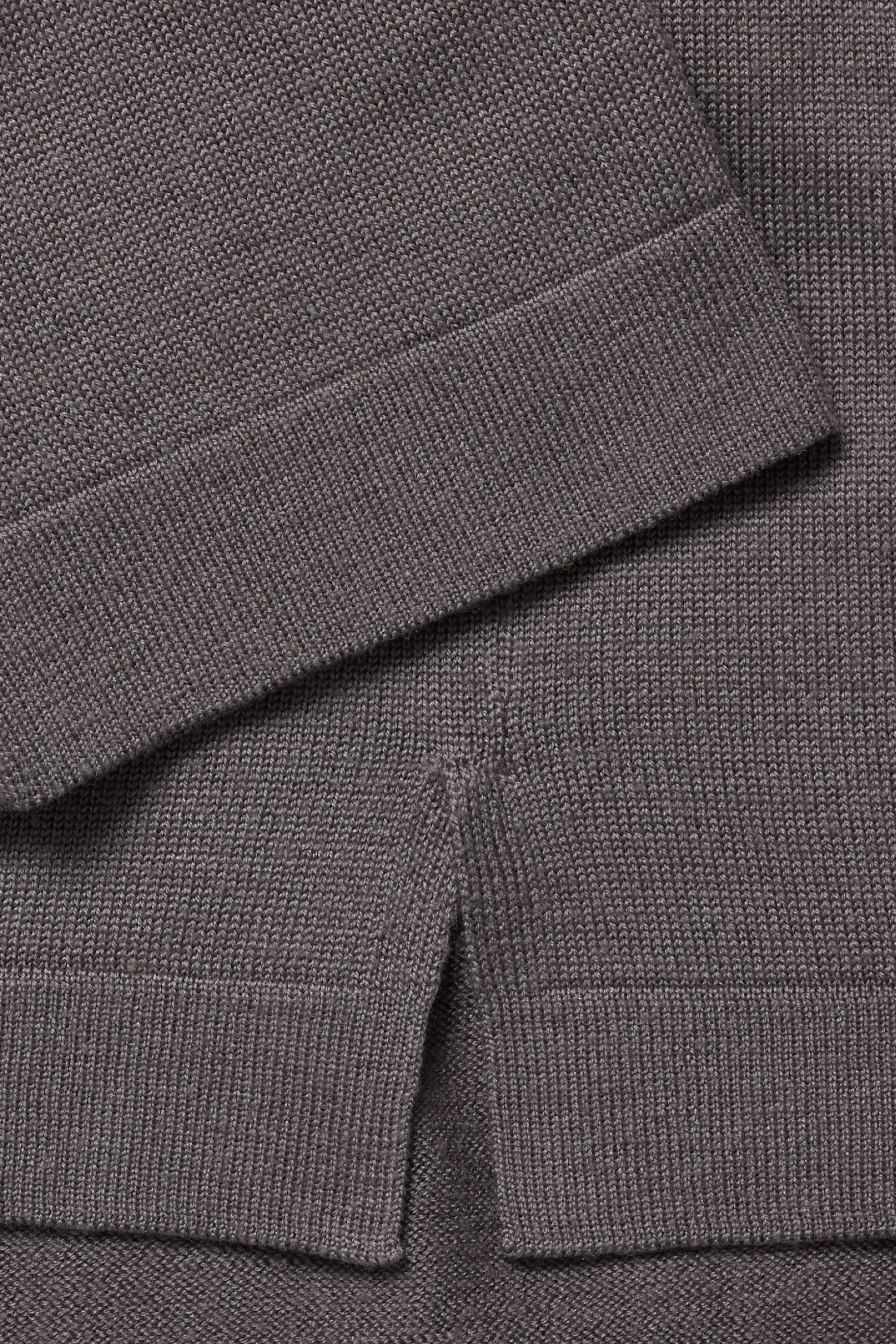 Long Sleeve Knit T-Shirt (Fig Wool Silk) sold by Stoffa product image thumbnail 5