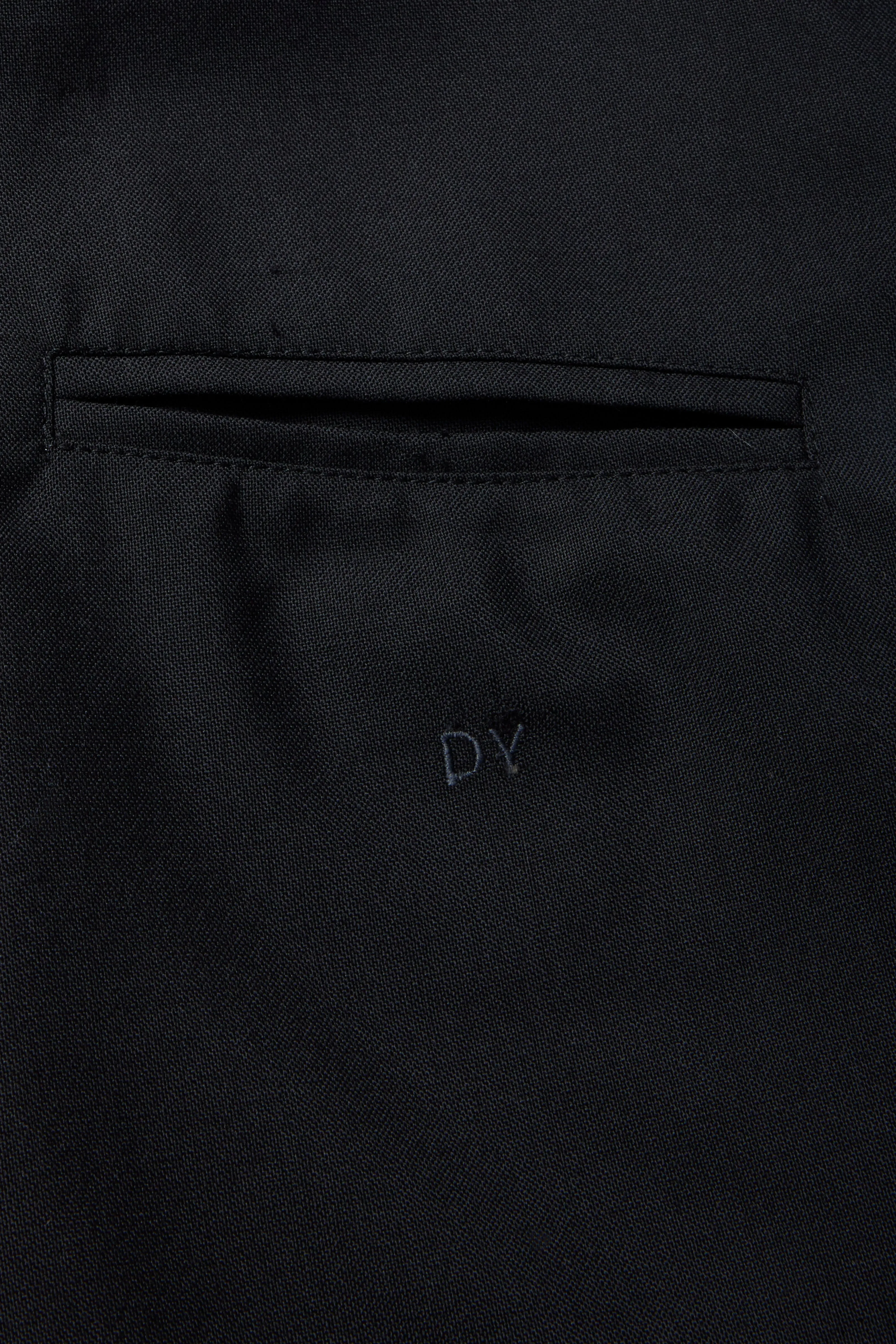 Single Breasted Shirt Jacket (Black Tropical Wool) sold by Stoffa product image thumbnail 2