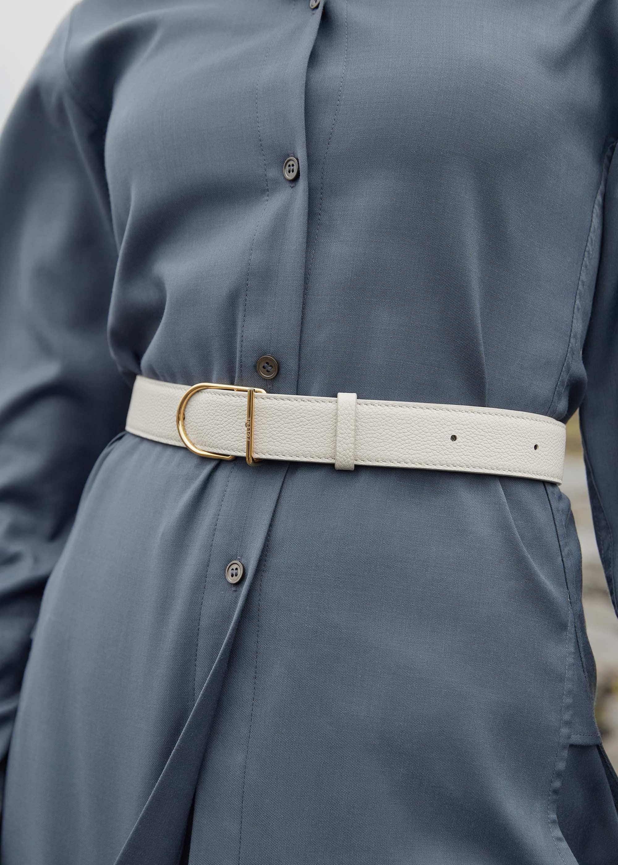 Umi Belt - Textured Chalk sold by Polene product image thumbnail 3