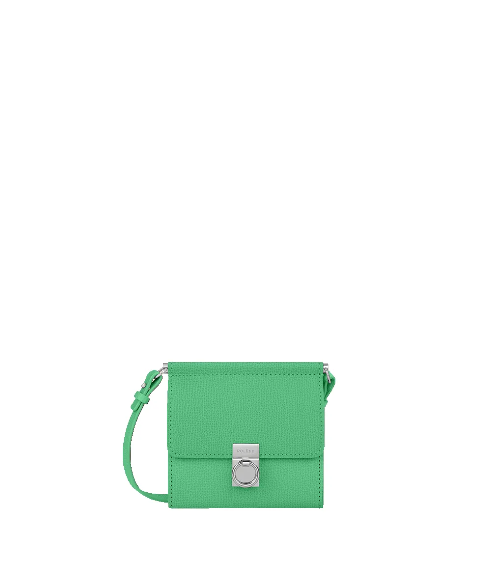 Numéro Sept Crossbody Wallet - Textured Chlorophyll sold by Polene