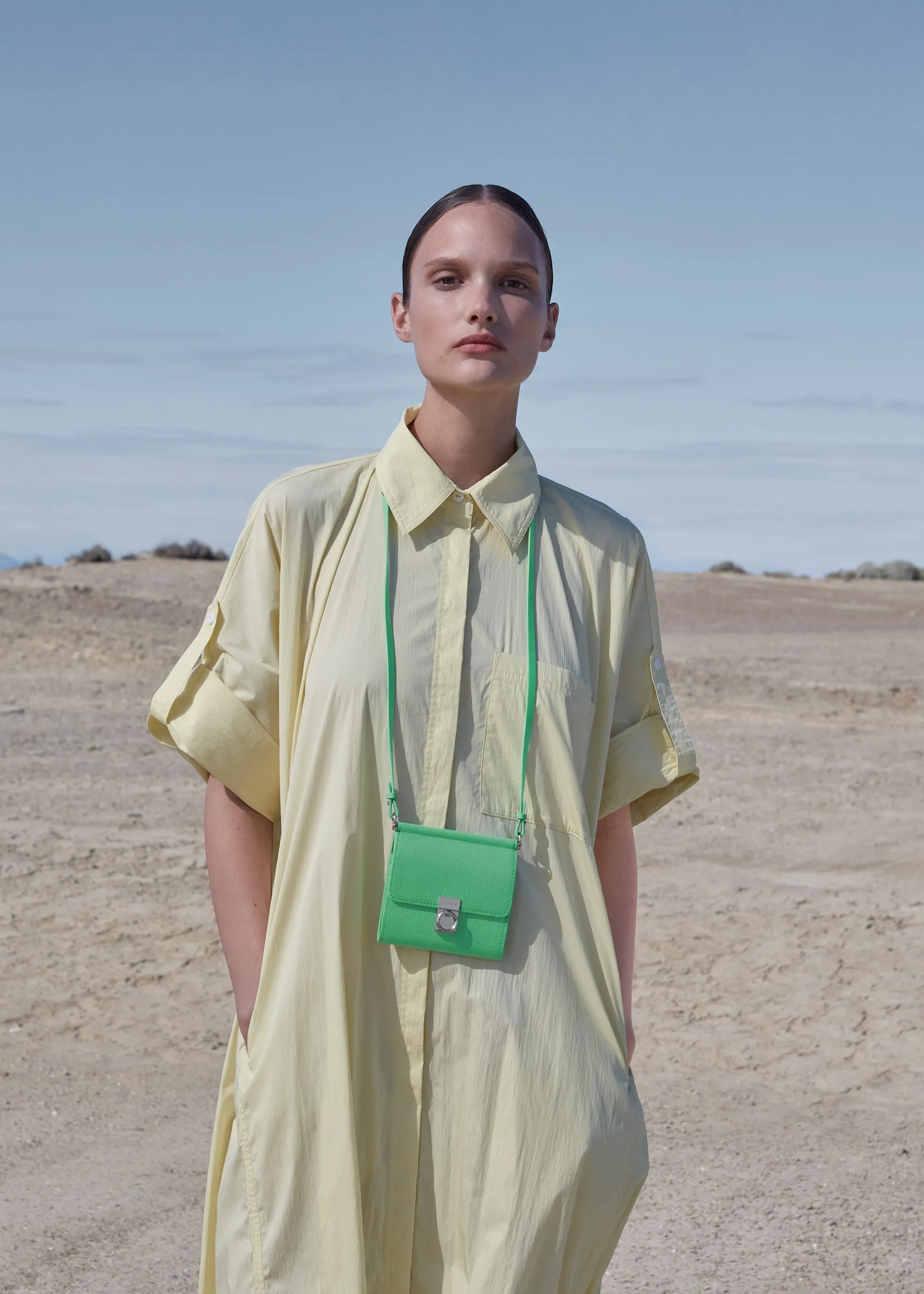 Numéro Sept Crossbody Wallet - Textured Chlorophyll sold by Polene product image thumbnail 5