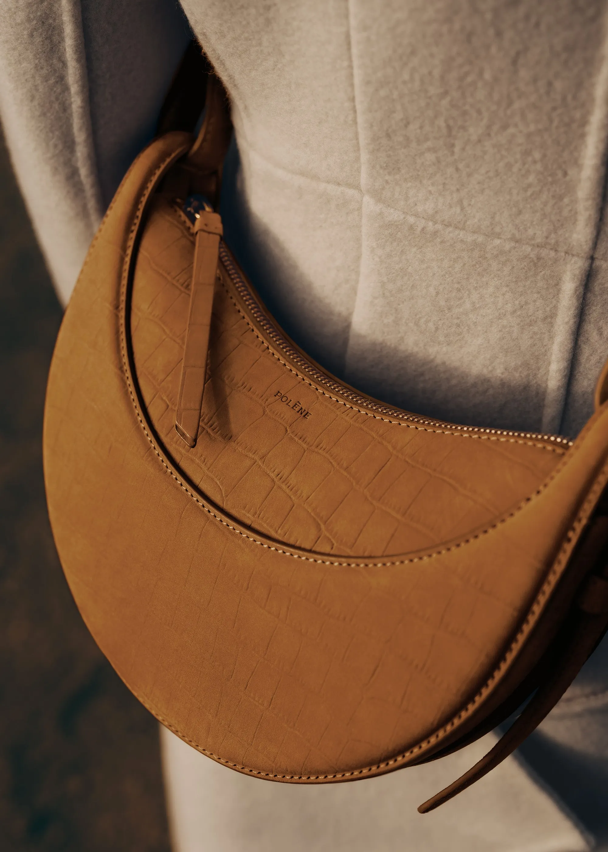 Numéro Dix - Crocodile Nubuck Cinnamon sold by Polène product image thumbnail 3