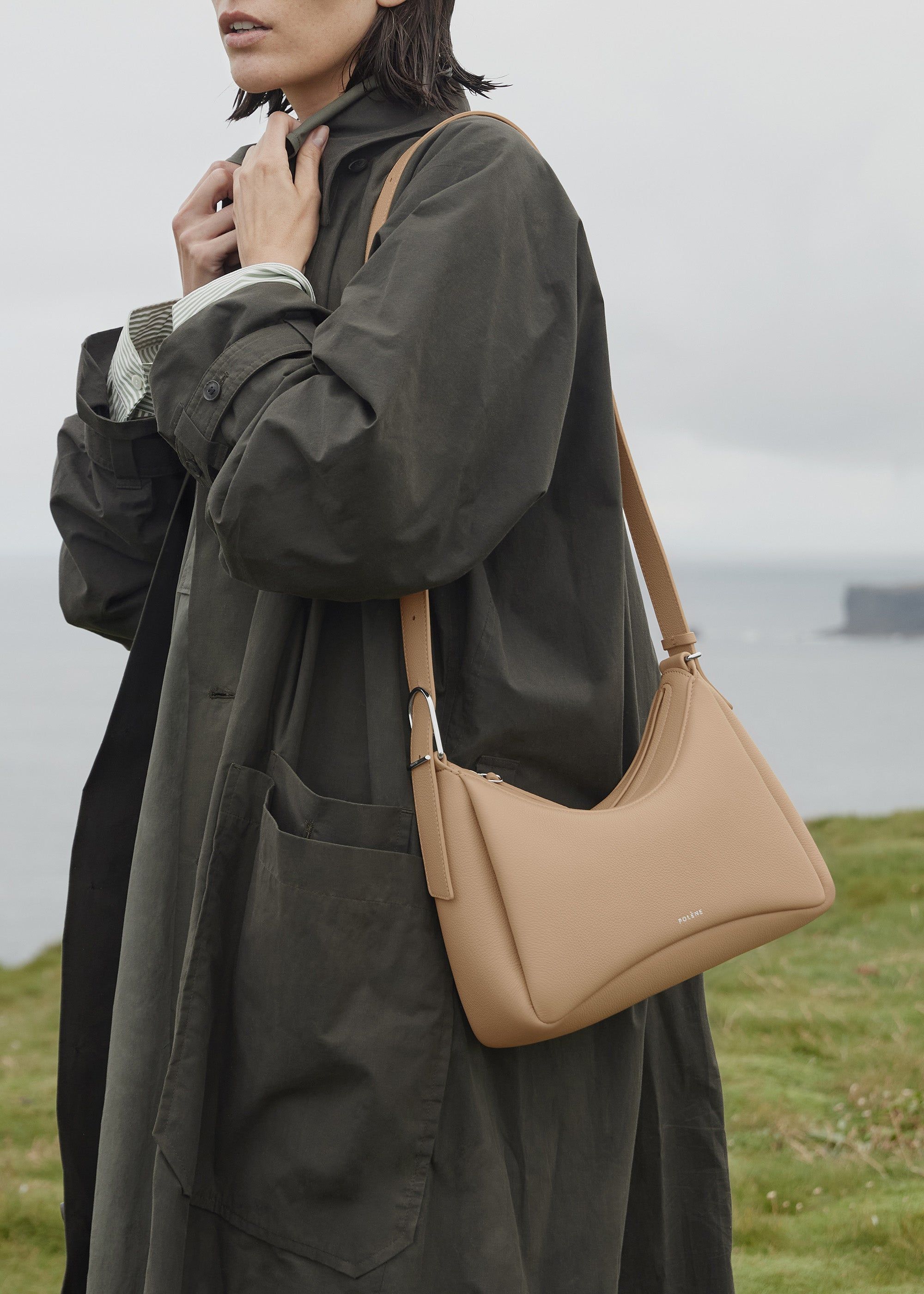 Umi - Beige textured leather sold by Polene product image thumbnail 2