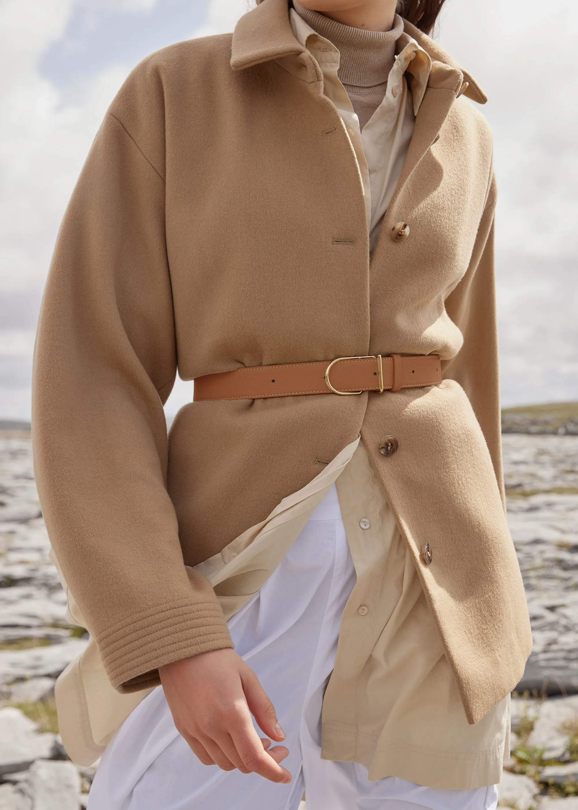 Umi Belt - Textured Camel sold by Polene product image thumbnail 3