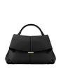 Mokki - Textured Black with Ecru Stitching sold by Polene