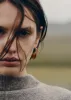 Éole Slim Hoop Earrings - Camel Leather sold by Polene