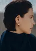 Éole Curled Earrings - 24 carat gold-gilded edition sold by Polene