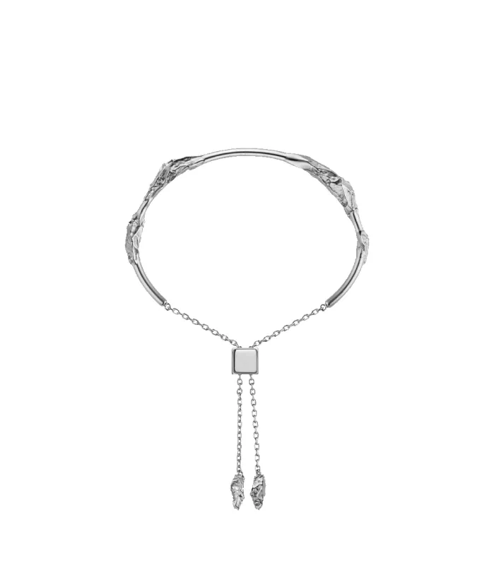 Eroz Bangle - Silver in rhodium-plated brass sold by Polene