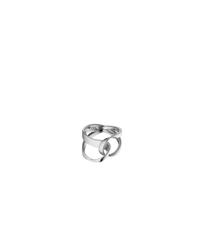 Éole Ring - Silver in rhodium-plated brass sold by Polene