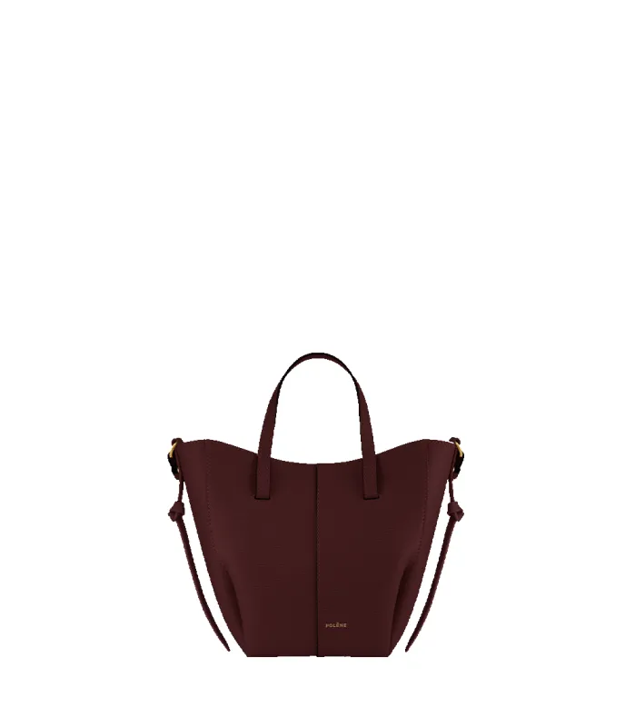 Cyme Tote Nano - Textured Black Cherry made by Polene