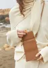 Numéro Sept Crossbody Wallet - Textured Camel sold by Polene