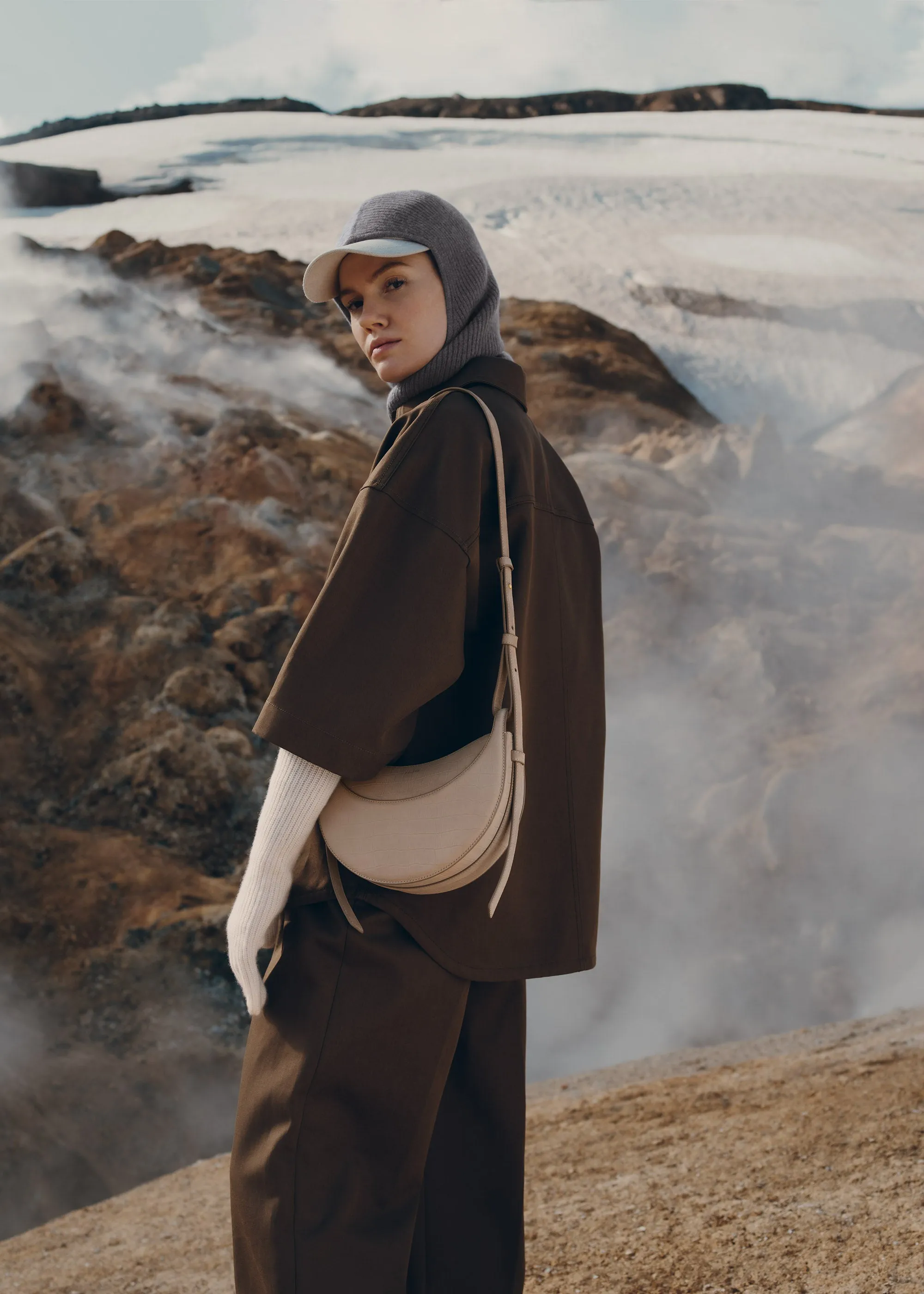 Numéro Dix - Crocodile Nubuck Taupe sold by Polene product image thumbnail 2