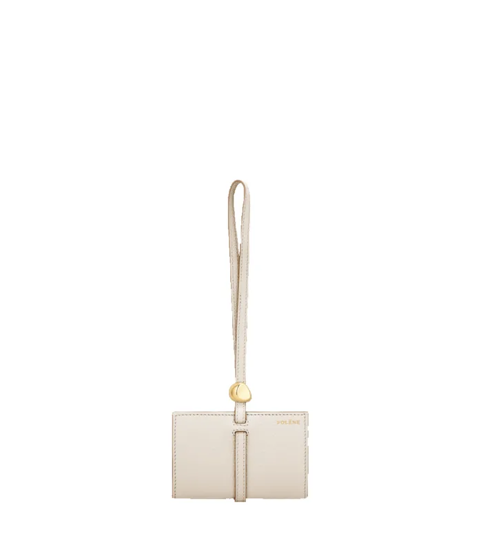 Kayé Card Holder - Textured Duo Chalk sold by Polene